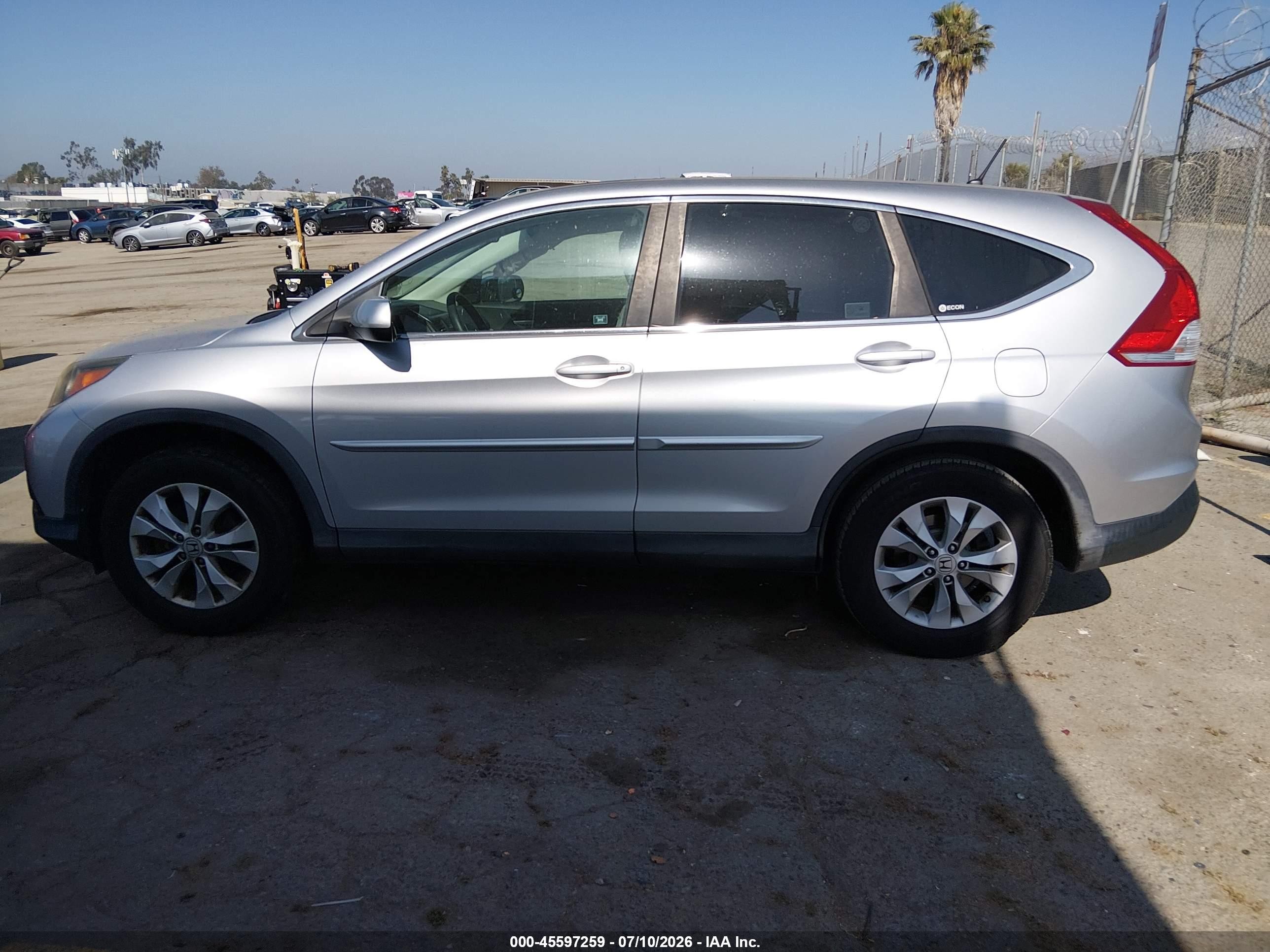 2012 Honda Cr-v Ex Silver vin: 2HKRM4H5XCH606402