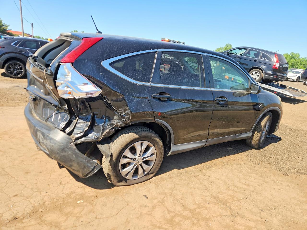 2012 Honda Cr-v Ex Black vin: 2HKRM4H5XCH614810
