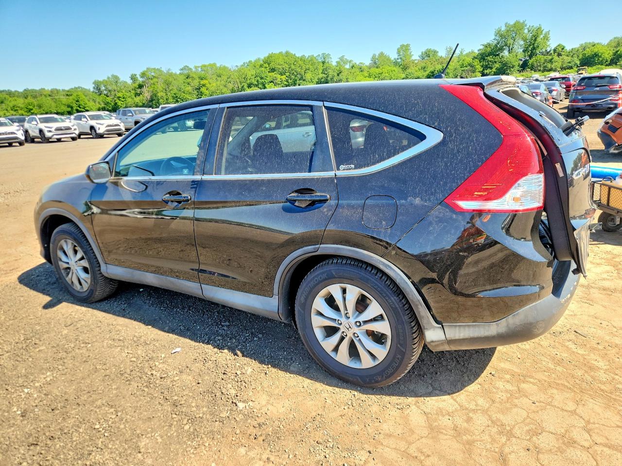 2012 Honda Cr-v Ex Black vin: 2HKRM4H5XCH614810