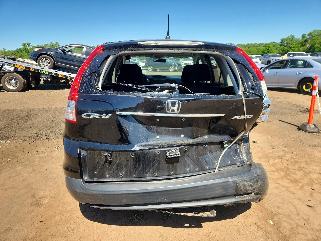 2012 Honda Cr-v Ex Black vin: 2HKRM4H5XCH614810
