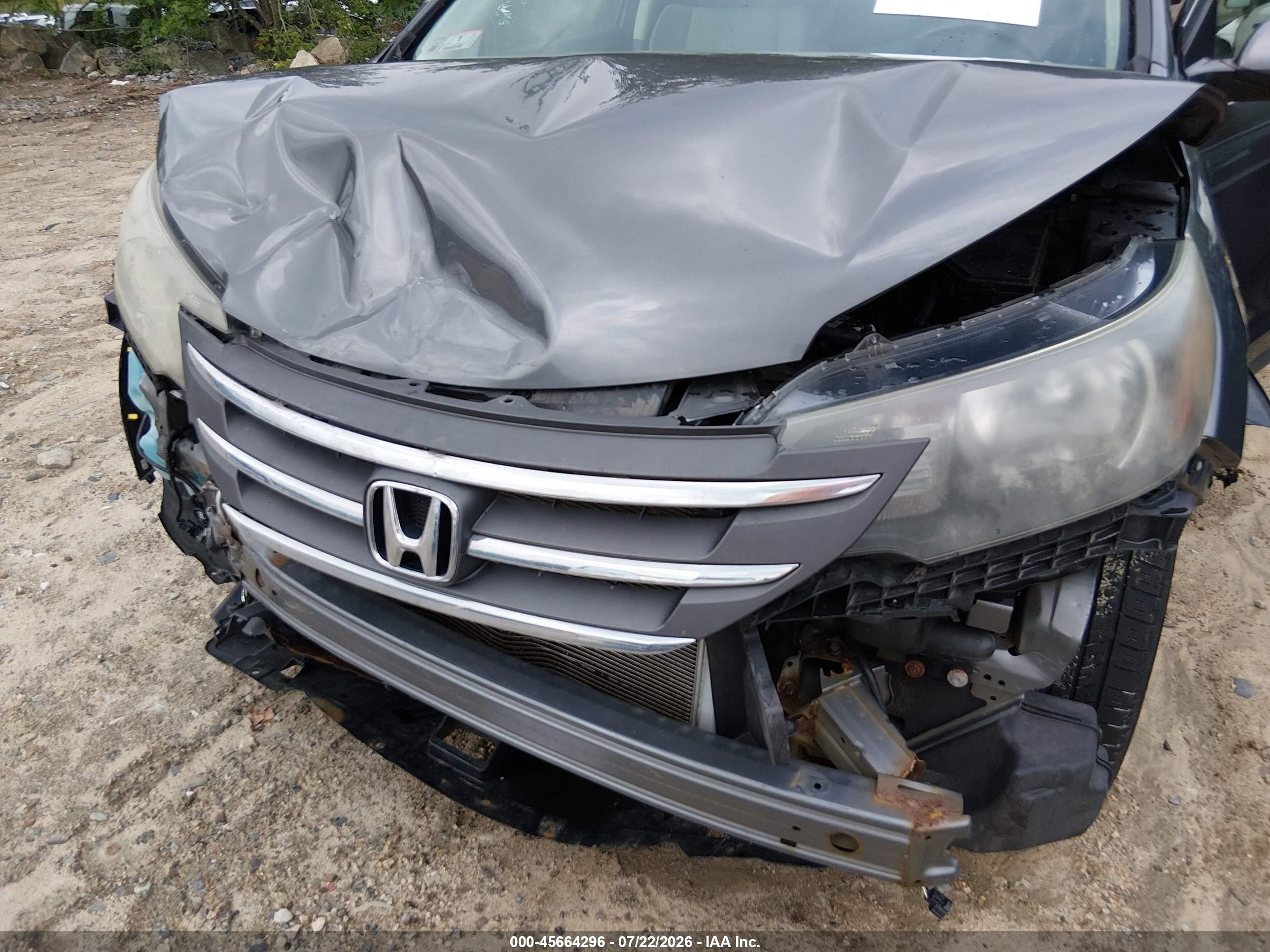 2013 Honda Cr-v Ex Серый vin: 2HKRM4H5XDH600844