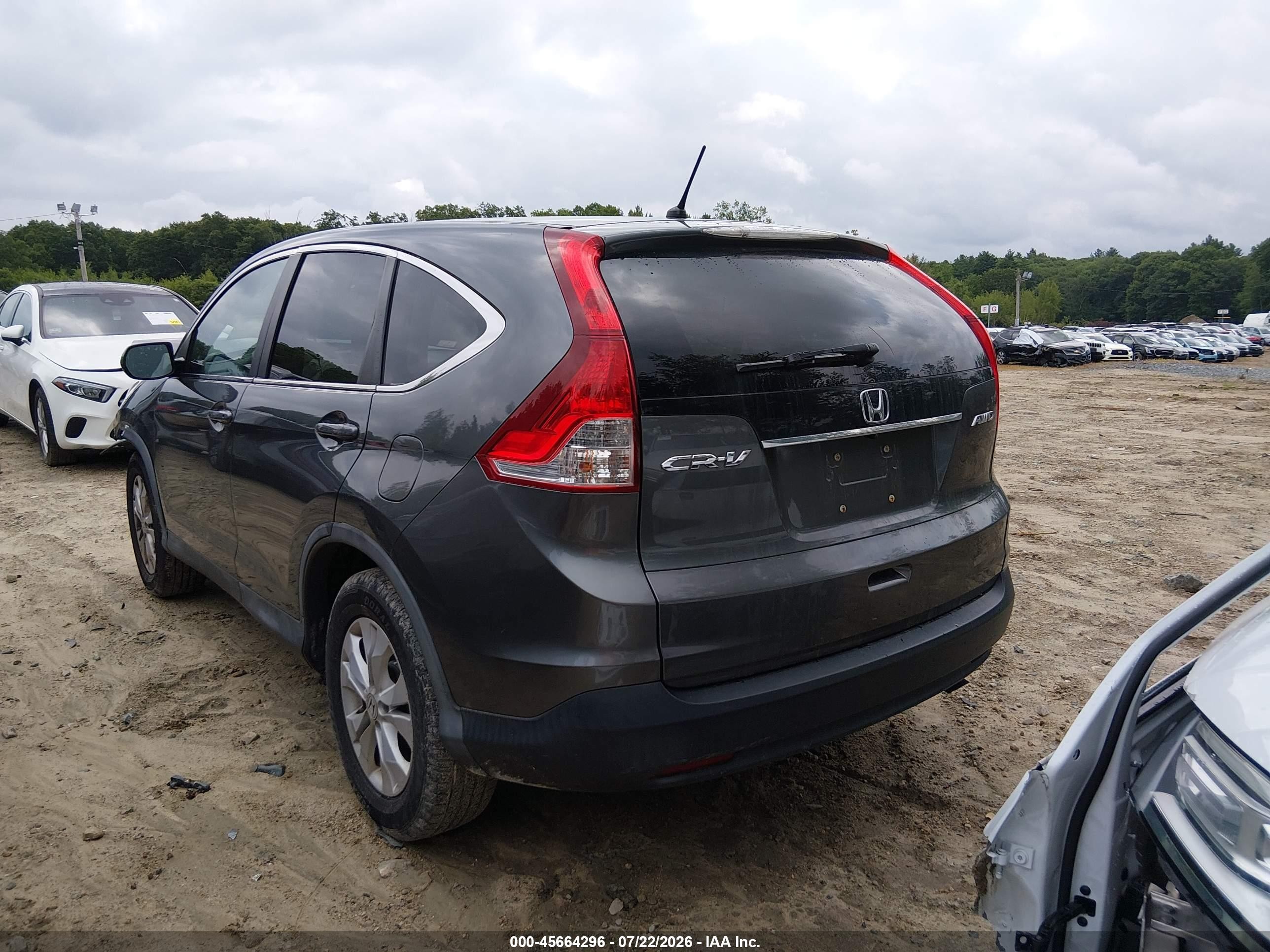 2013 Honda Cr-v Ex Серый vin: 2HKRM4H5XDH600844