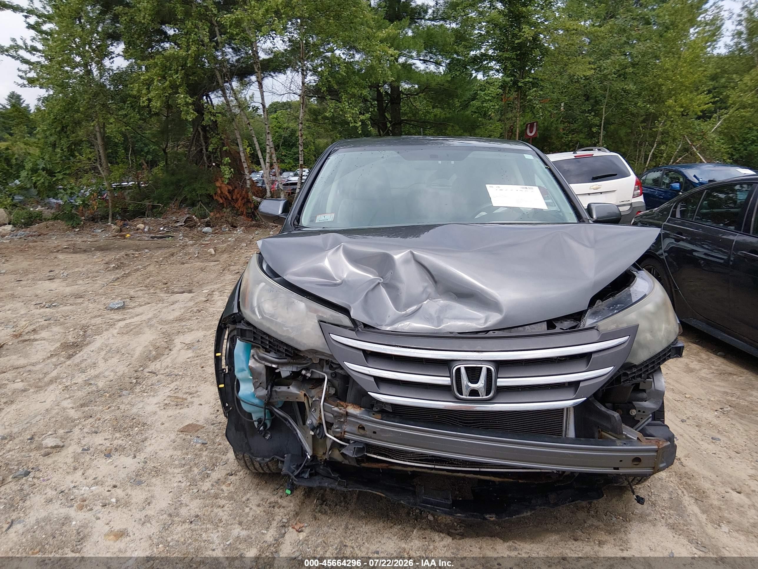 2013 Honda Cr-v Ex Серый vin: 2HKRM4H5XDH600844