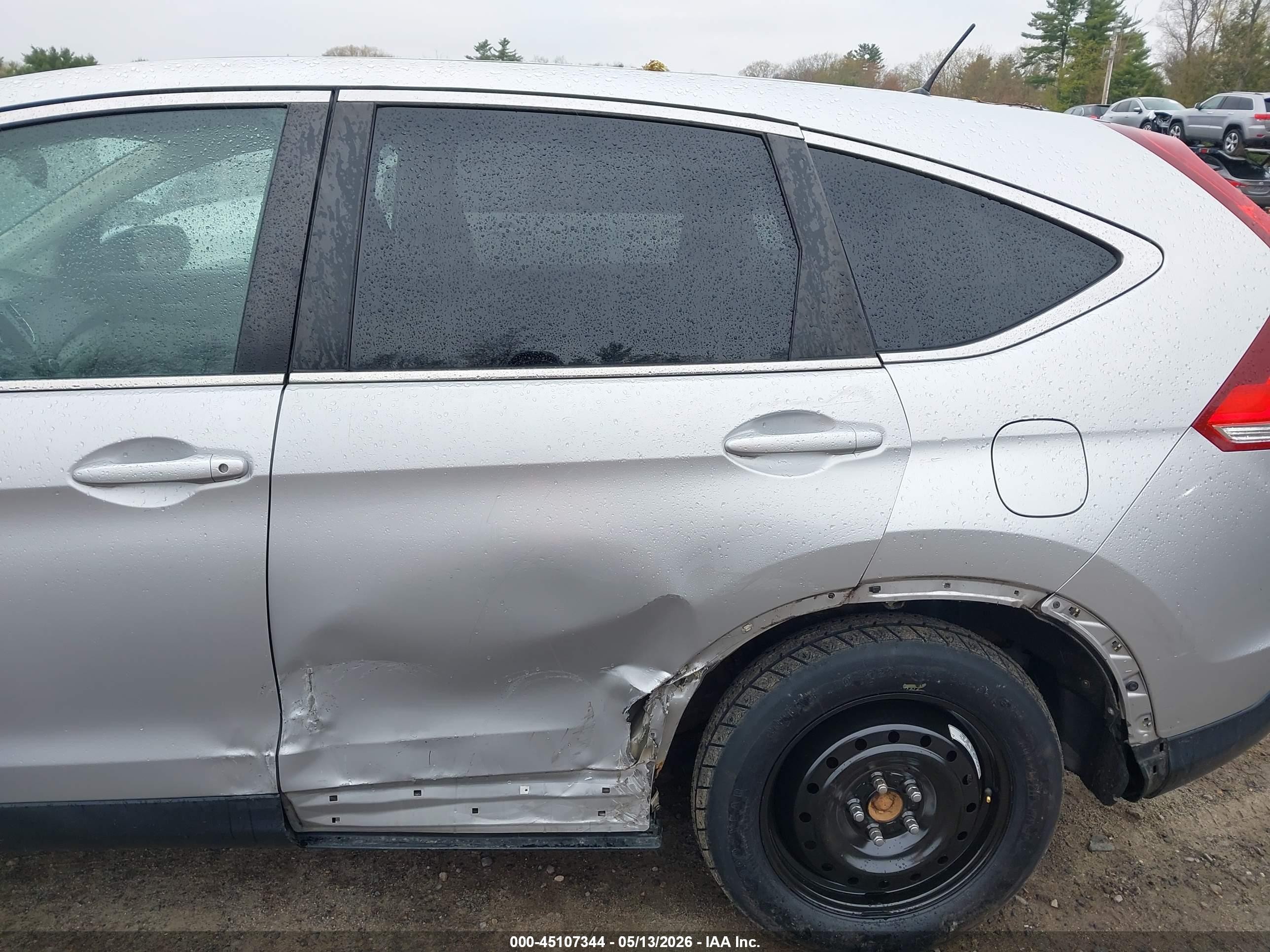 2013 Honda Cr-v Ex Silver vin: 2HKRM4H5XDH602576