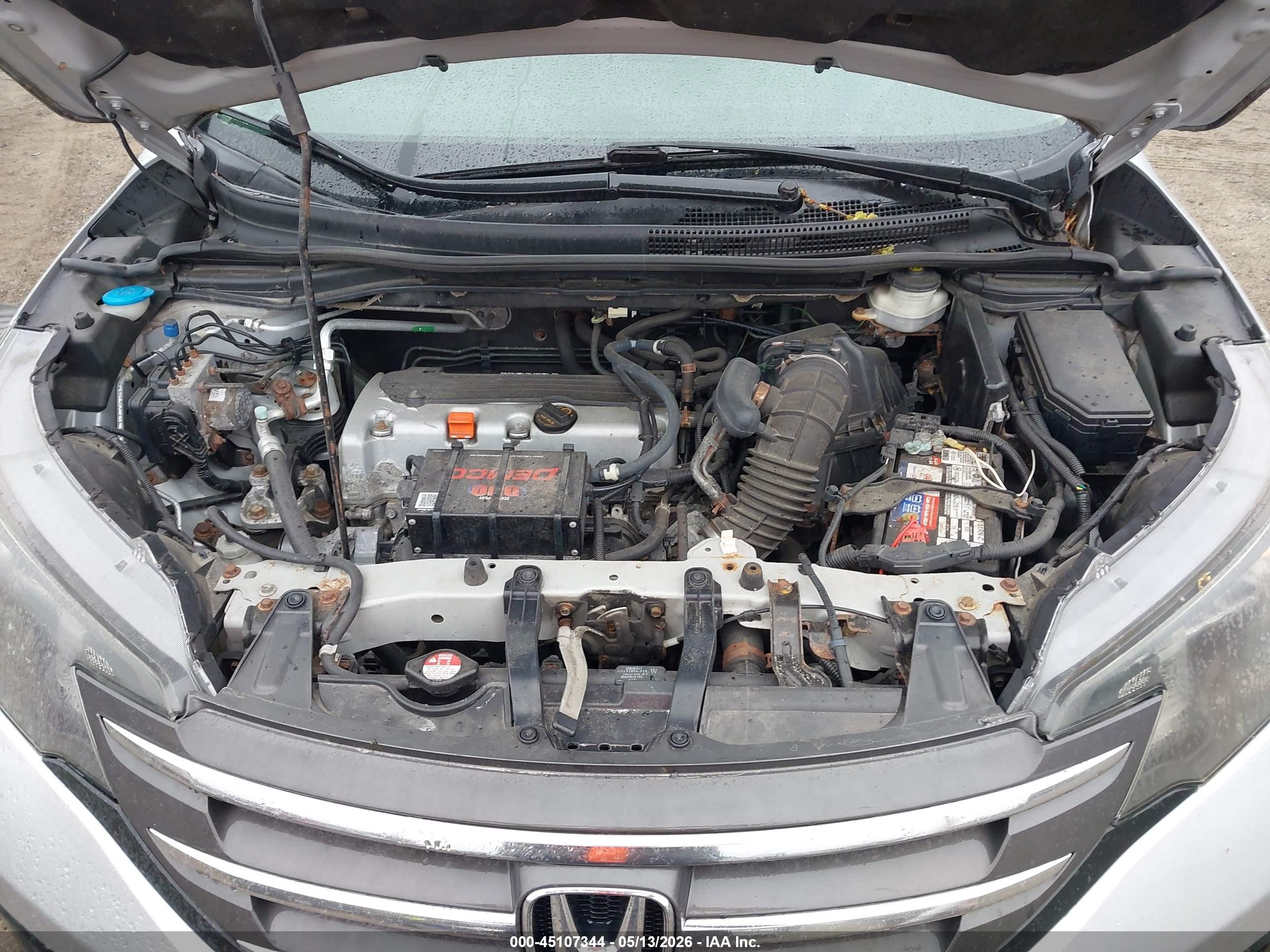 2013 Honda Cr-v Ex Silver vin: 2HKRM4H5XDH602576