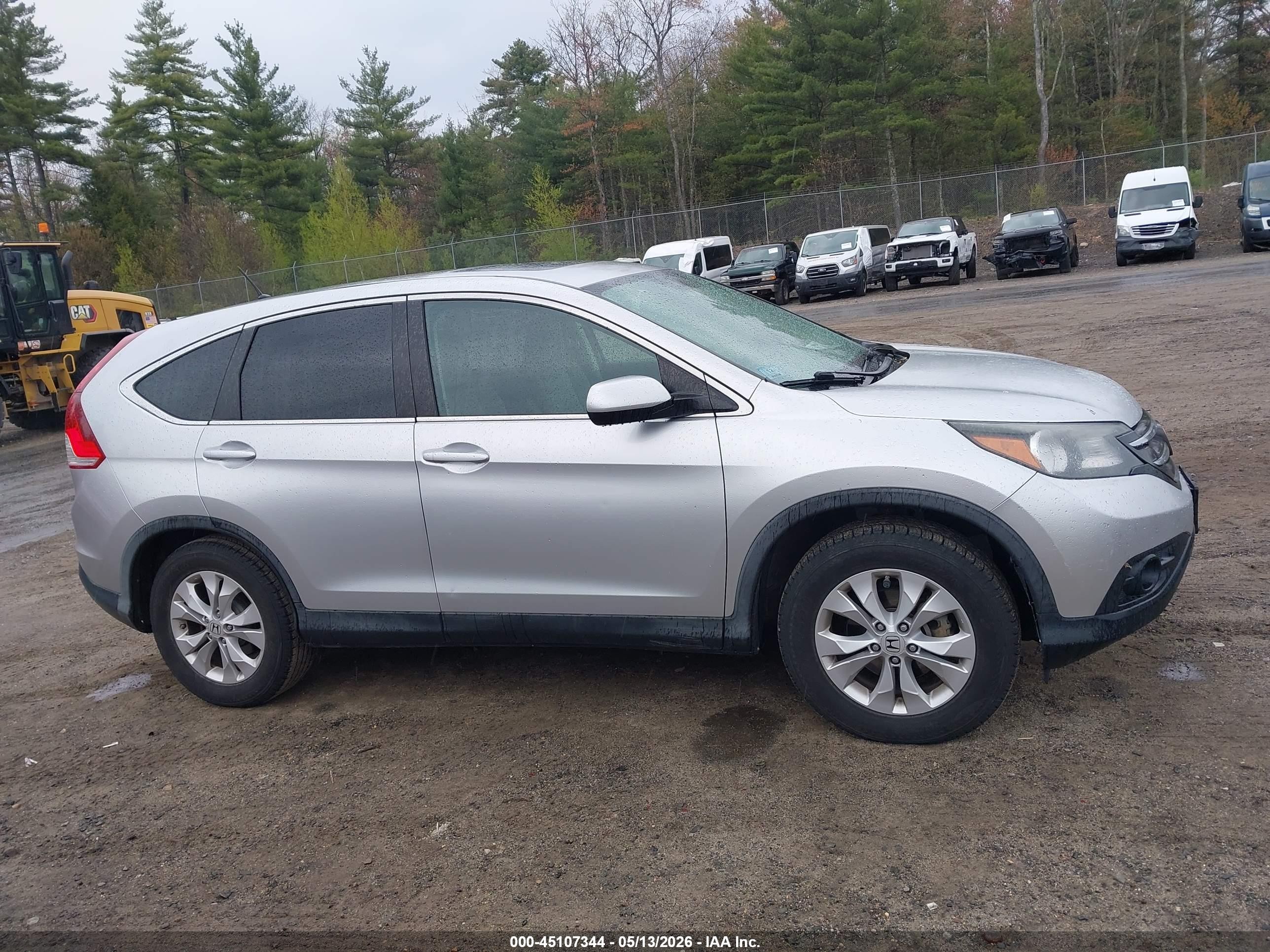 2013 Honda Cr-v Ex Silver vin: 2HKRM4H5XDH602576