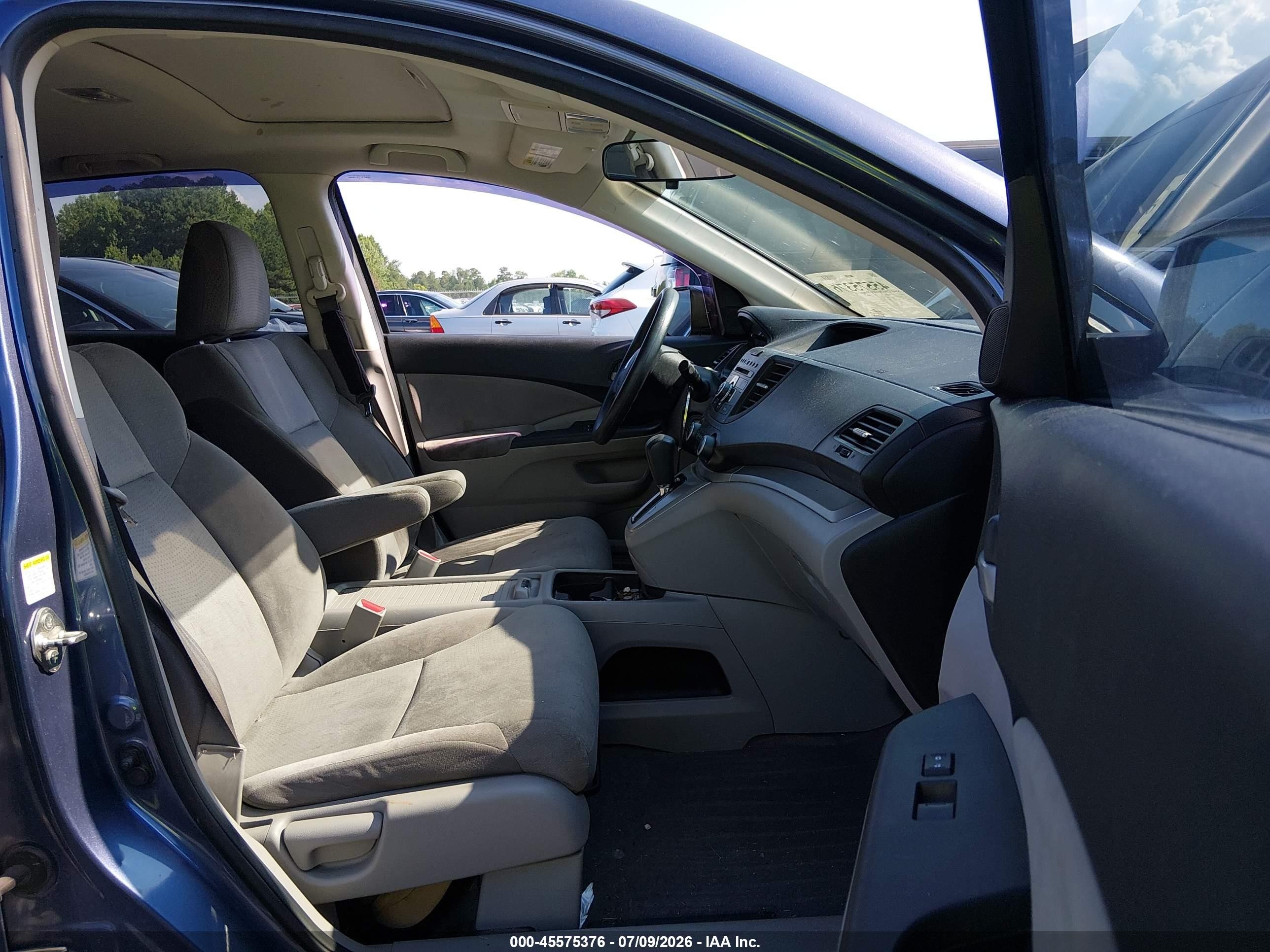 2013 Honda Cr-v Ex Light Blue vin: 2HKRM4H5XDH615490