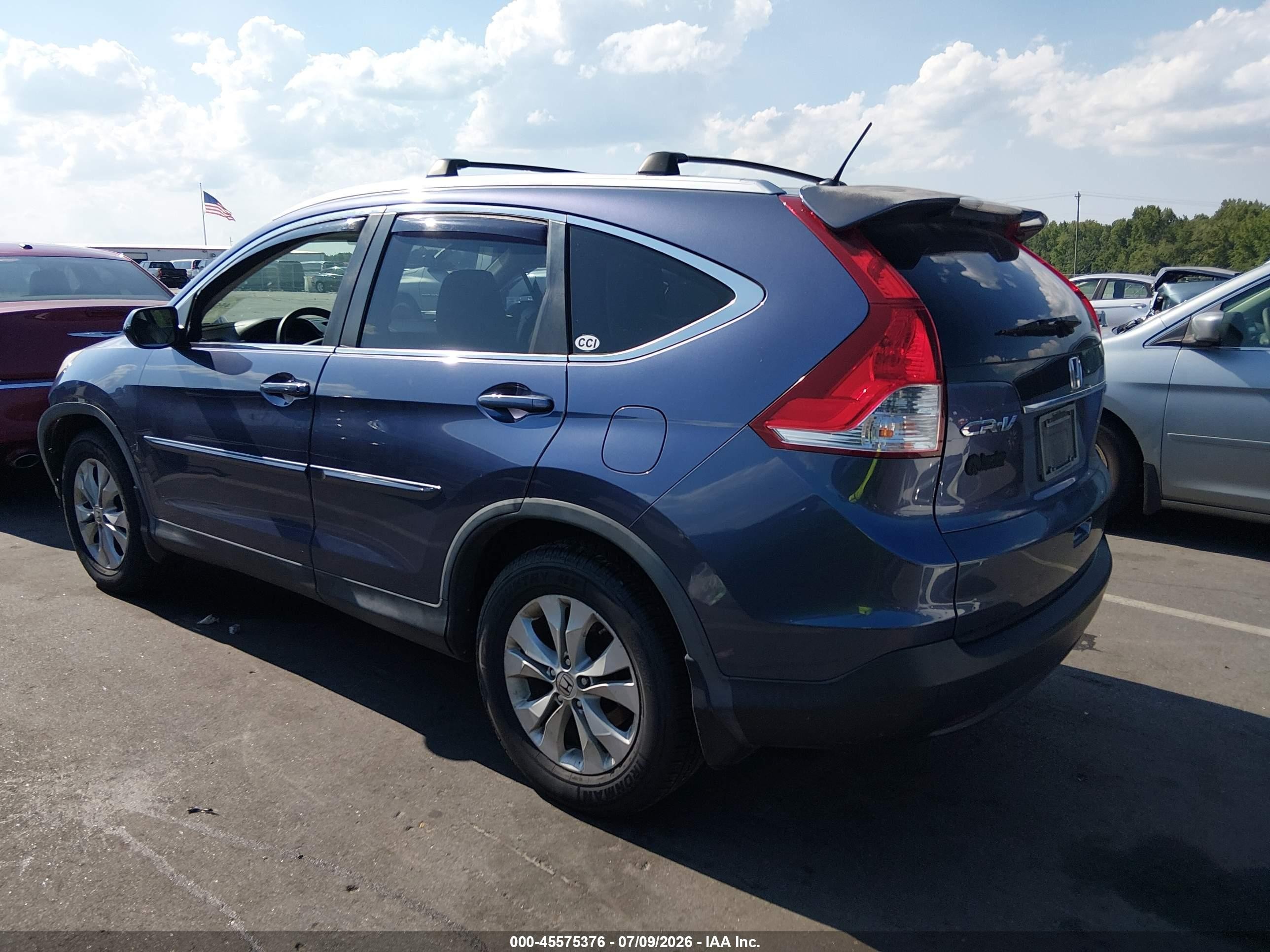 2013 Honda Cr-v Ex Light Blue vin: 2HKRM4H5XDH615490