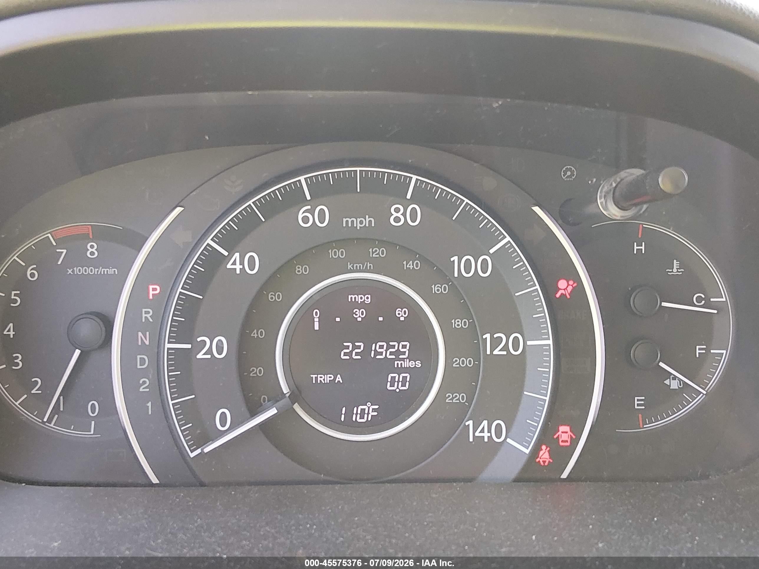 2013 Honda Cr-v Ex Light Blue vin: 2HKRM4H5XDH615490