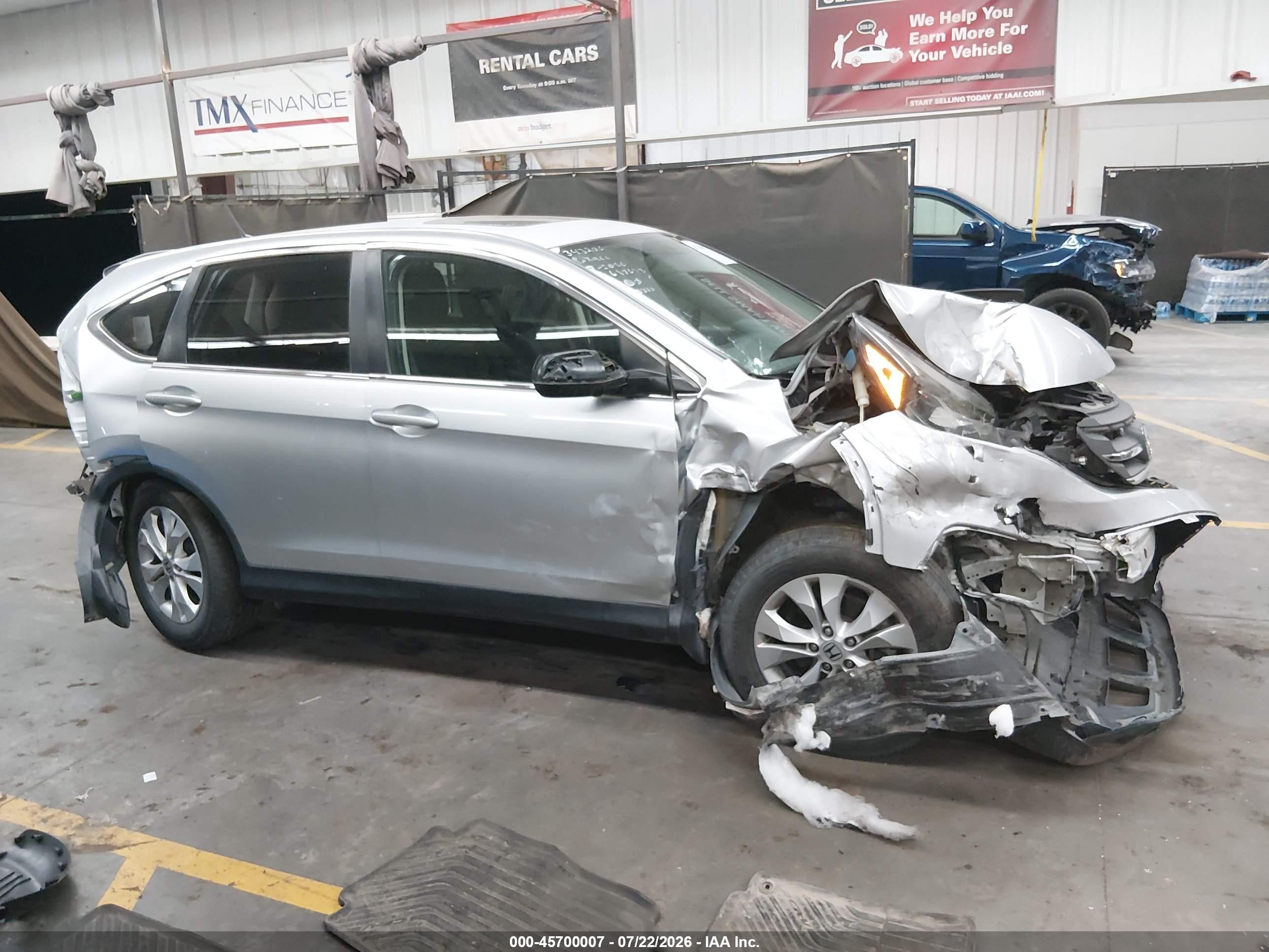 2013 Honda Cr-v Ex Серебряный vin: 2HKRM4H5XDH617613