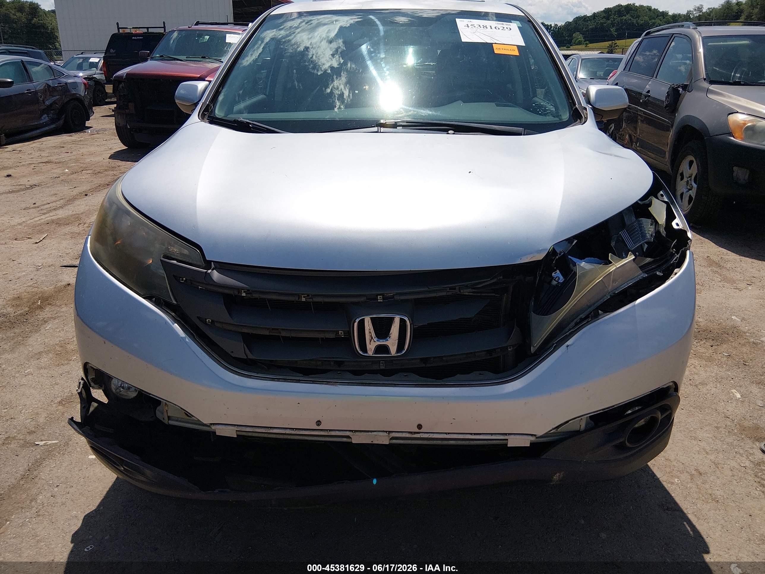 2013 Honda Cr-v Ex Silver vin: 2HKRM4H5XDH635013