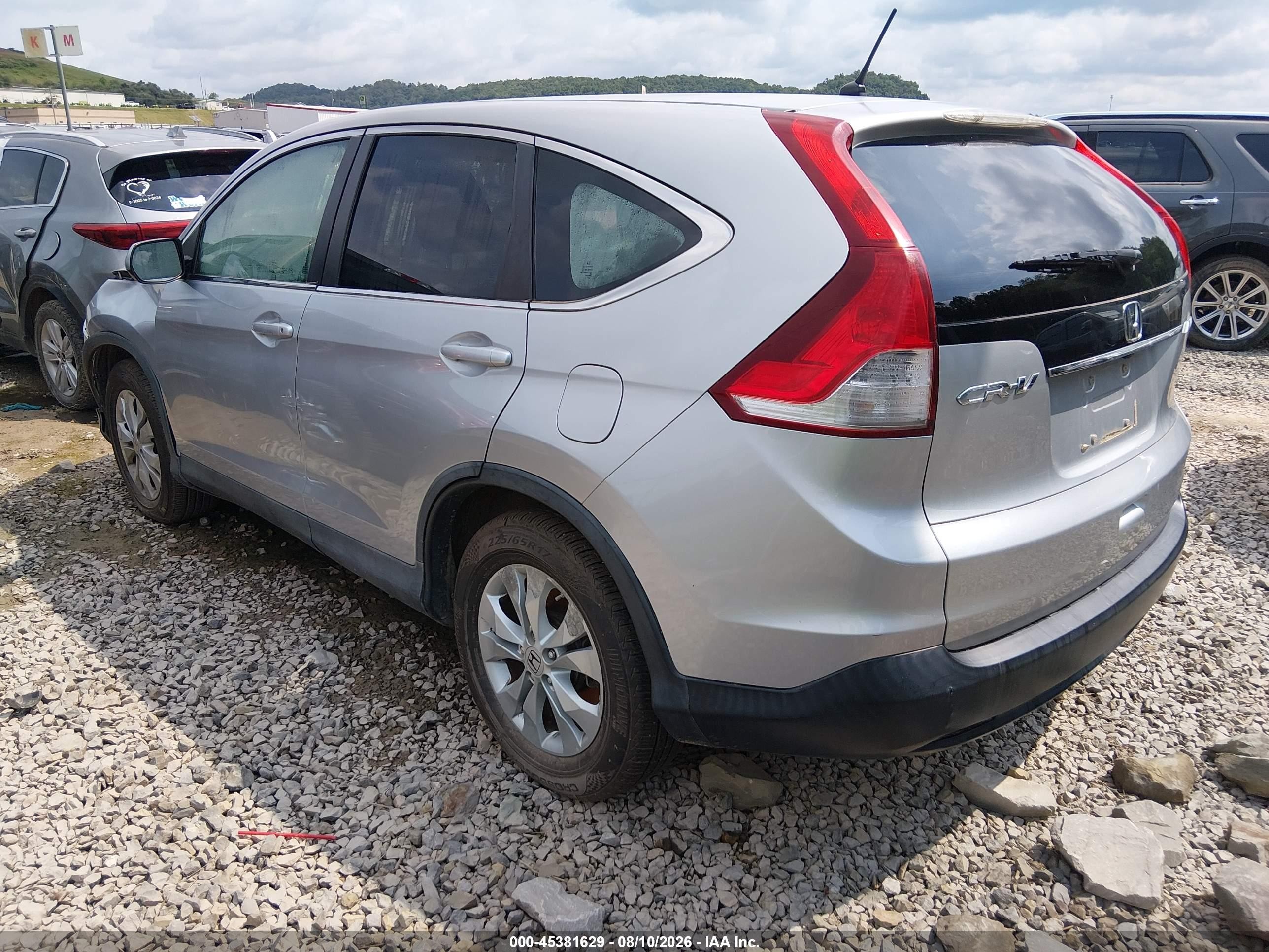 2013 Honda Cr-v Ex Silver vin: 2HKRM4H5XDH635013
