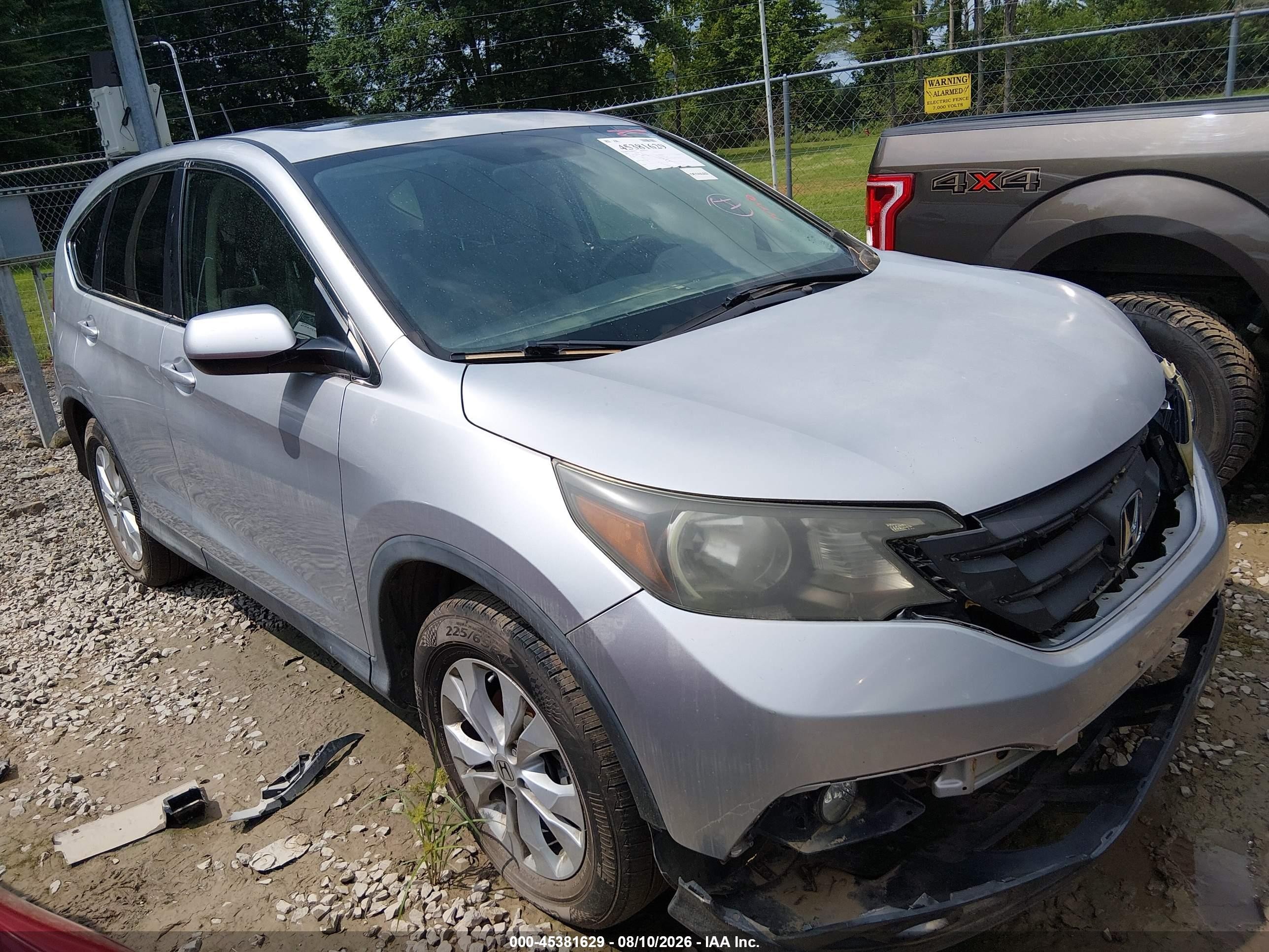 2013 Honda Cr-v Ex Серебряный vin: 2HKRM4H5XDH635013