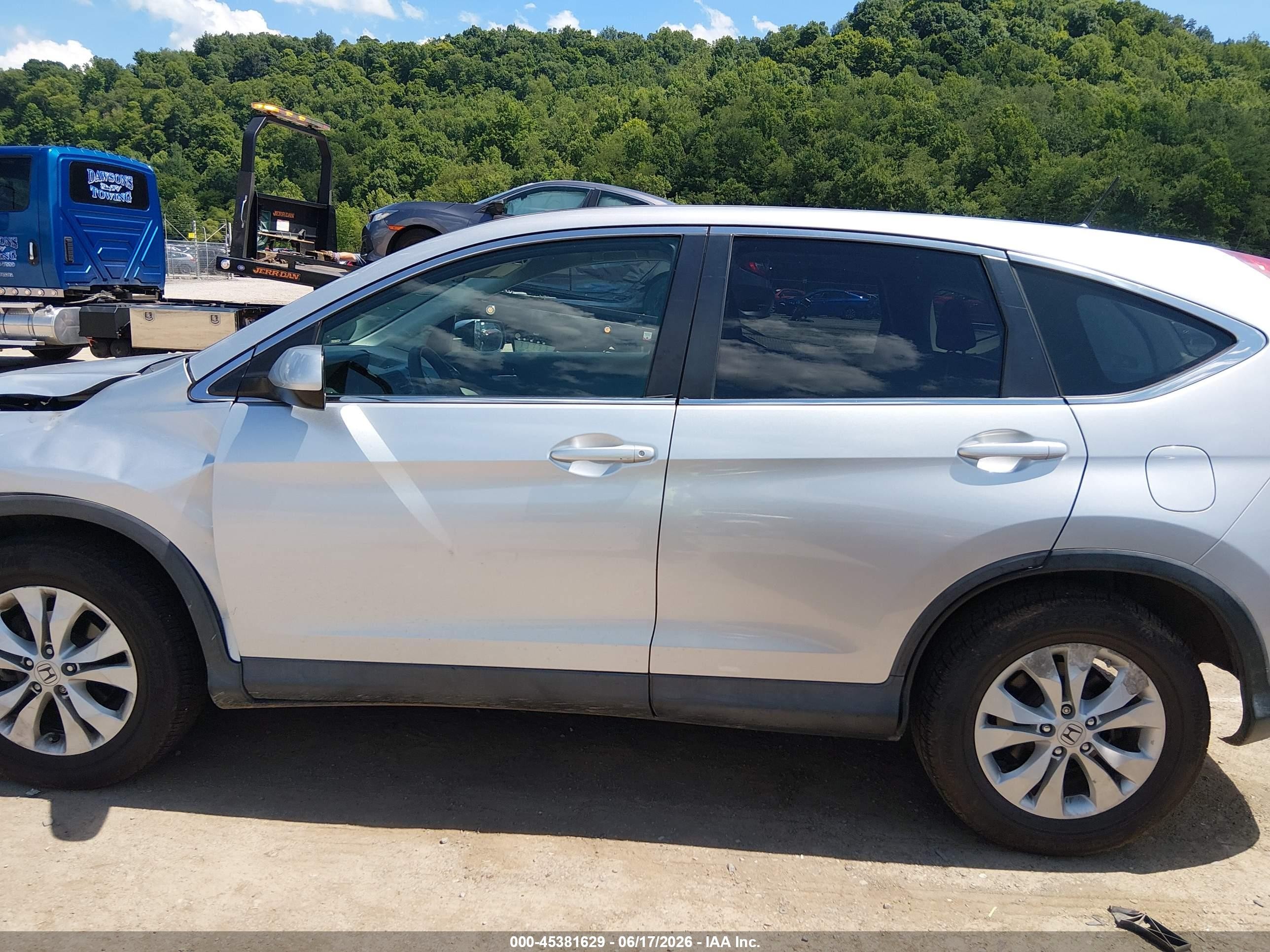 2013 Honda Cr-v Ex Silver vin: 2HKRM4H5XDH635013