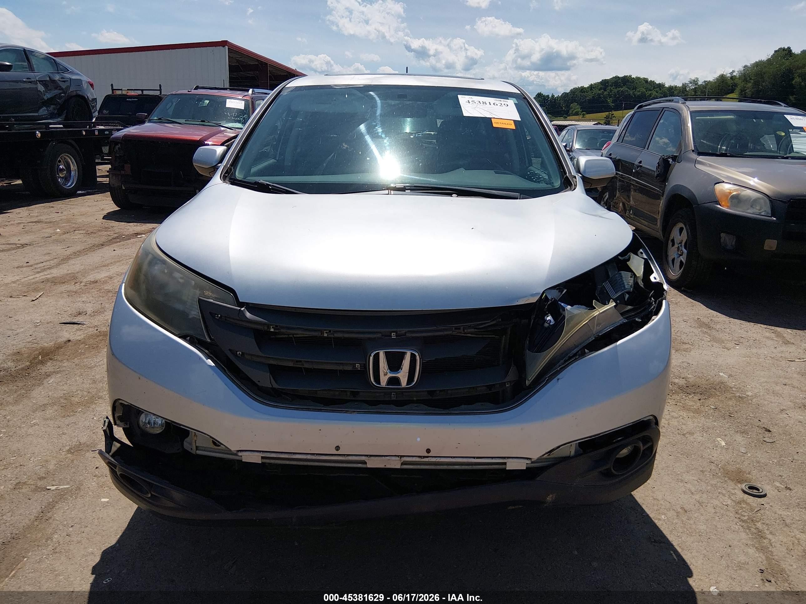 2013 Honda Cr-v Ex Silver vin: 2HKRM4H5XDH635013
