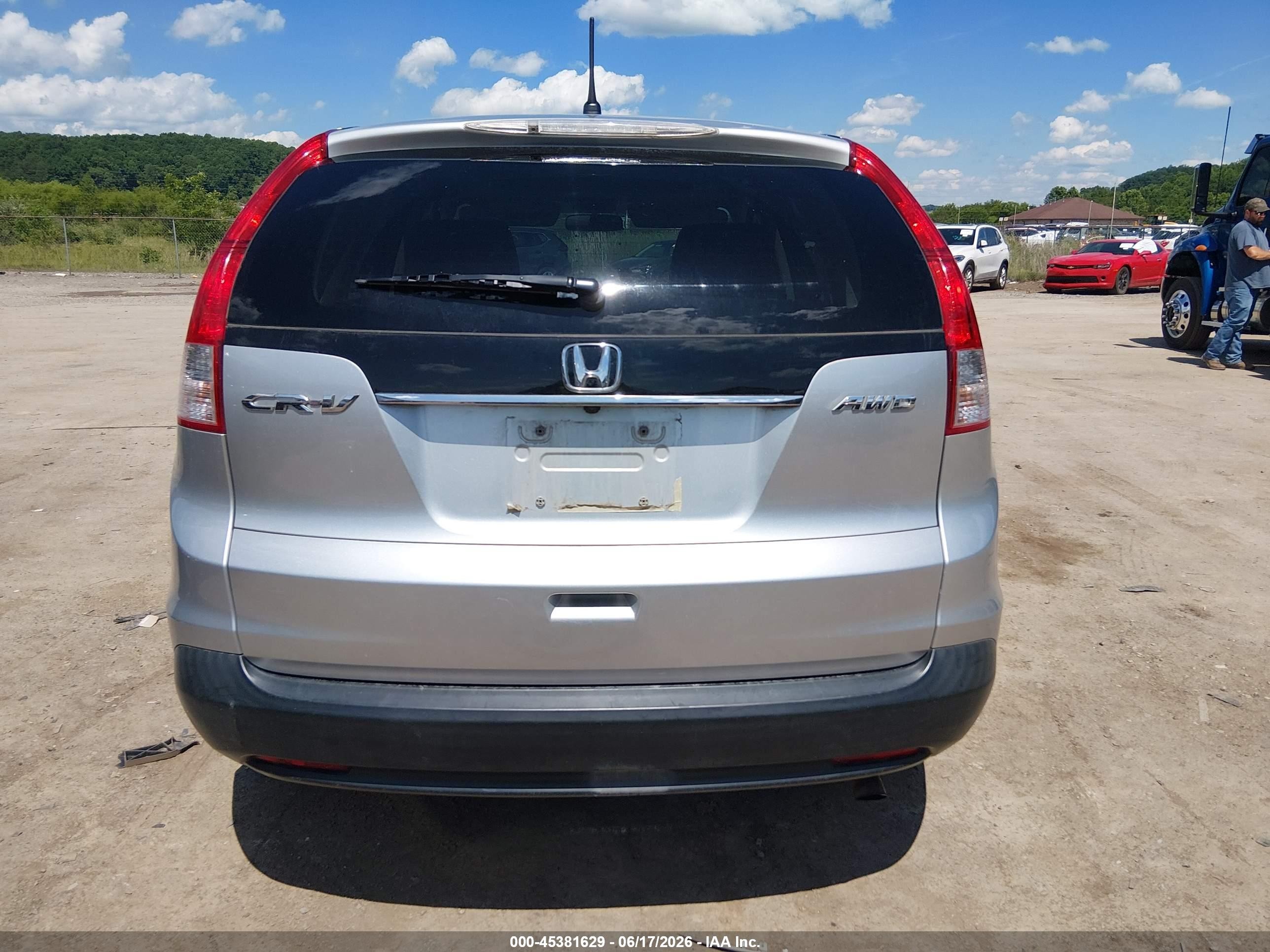 2013 Honda Cr-v Ex Silver vin: 2HKRM4H5XDH635013