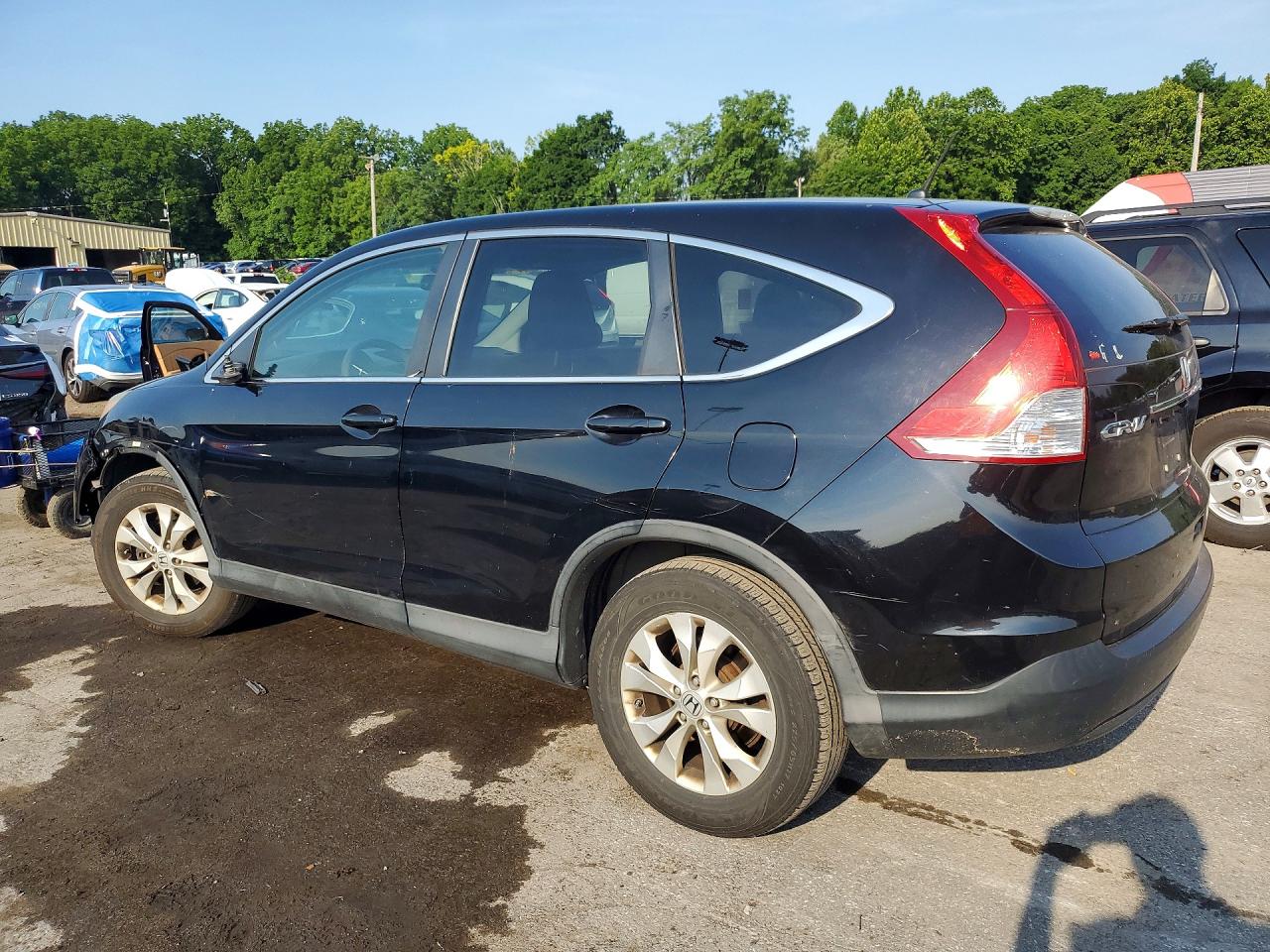 2013 Honda Cr-v Ex Black vin: 2HKRM4H5XDH647842