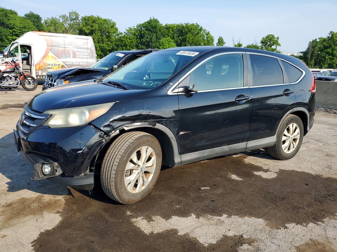 2013 Honda Cr-v Ex Черный vin: 2HKRM4H5XDH647842