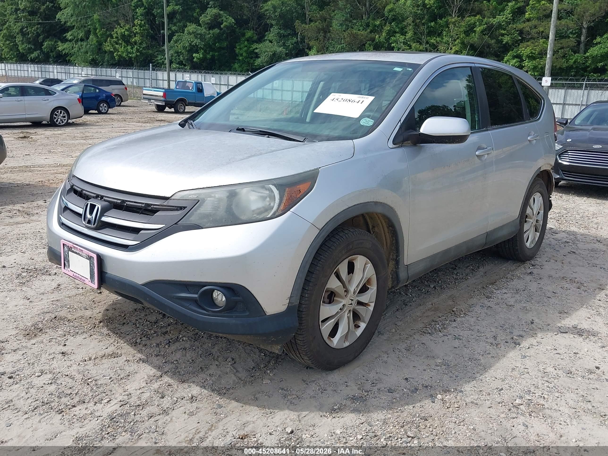 2013 Honda Cr-v Ex Silver vin: 2HKRM4H5XDH664379