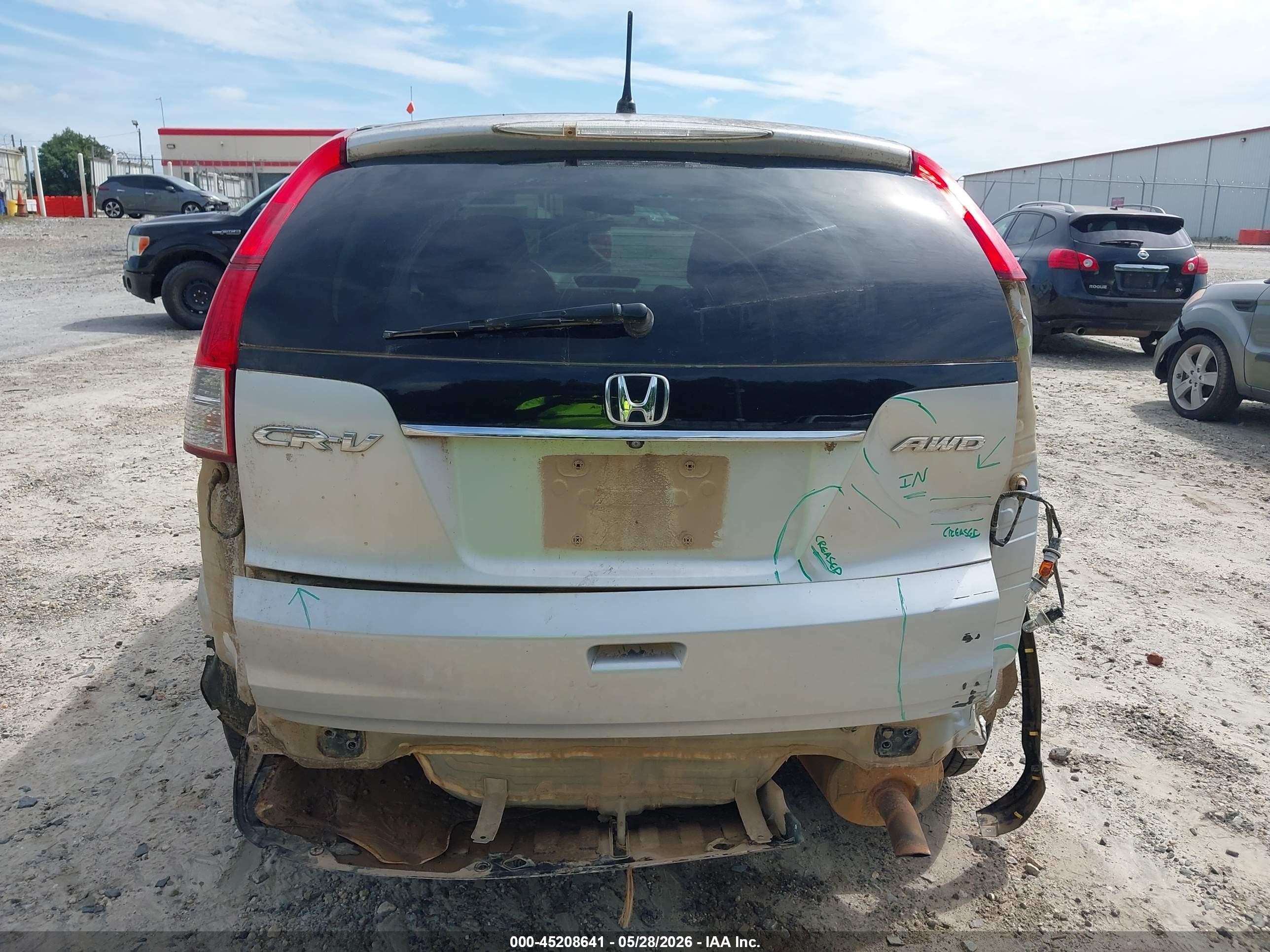 2013 Honda Cr-v Ex Silver vin: 2HKRM4H5XDH664379