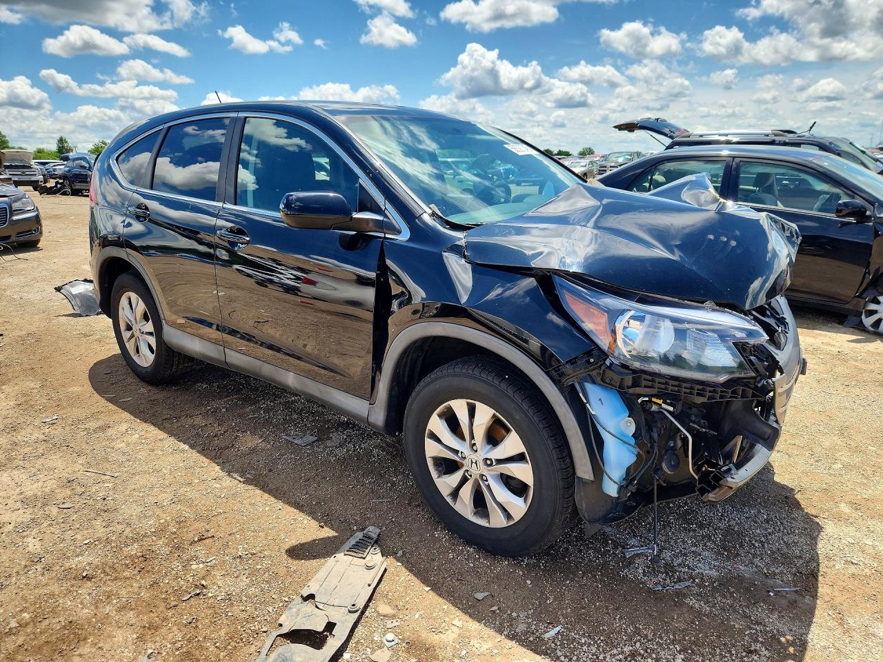 2013 Honda Cr-v Ex Black vin: 2HKRM4H5XDH681666