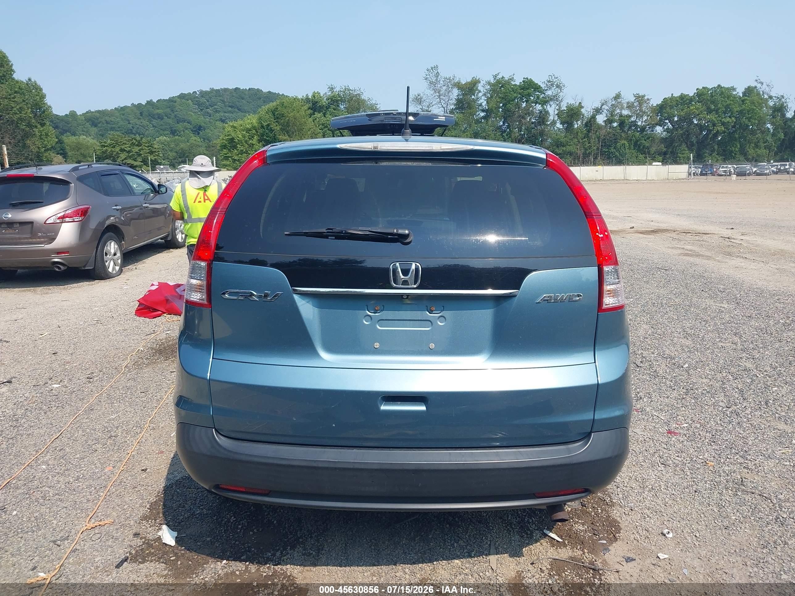 2014 Honda Cr-v Ex Blue vin: 2HKRM4H5XEH603194
