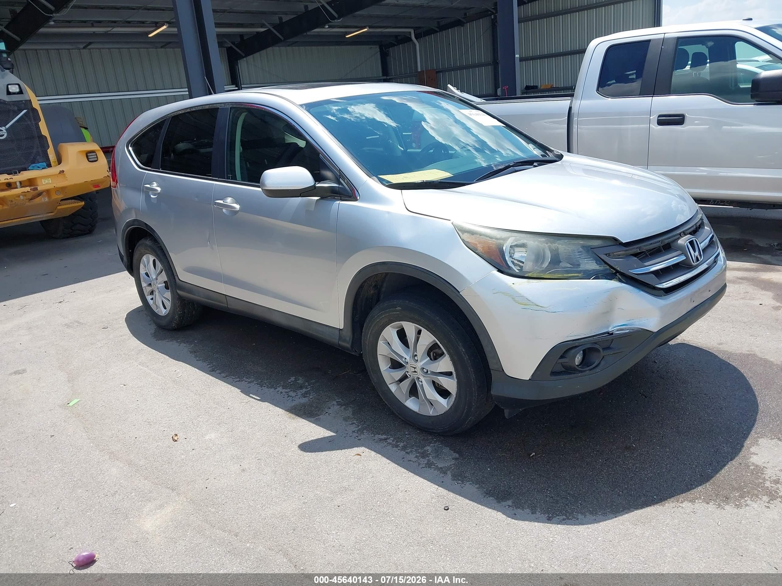 2014 Honda Cr-v Ex Silver vin: 2HKRM4H5XEH609237