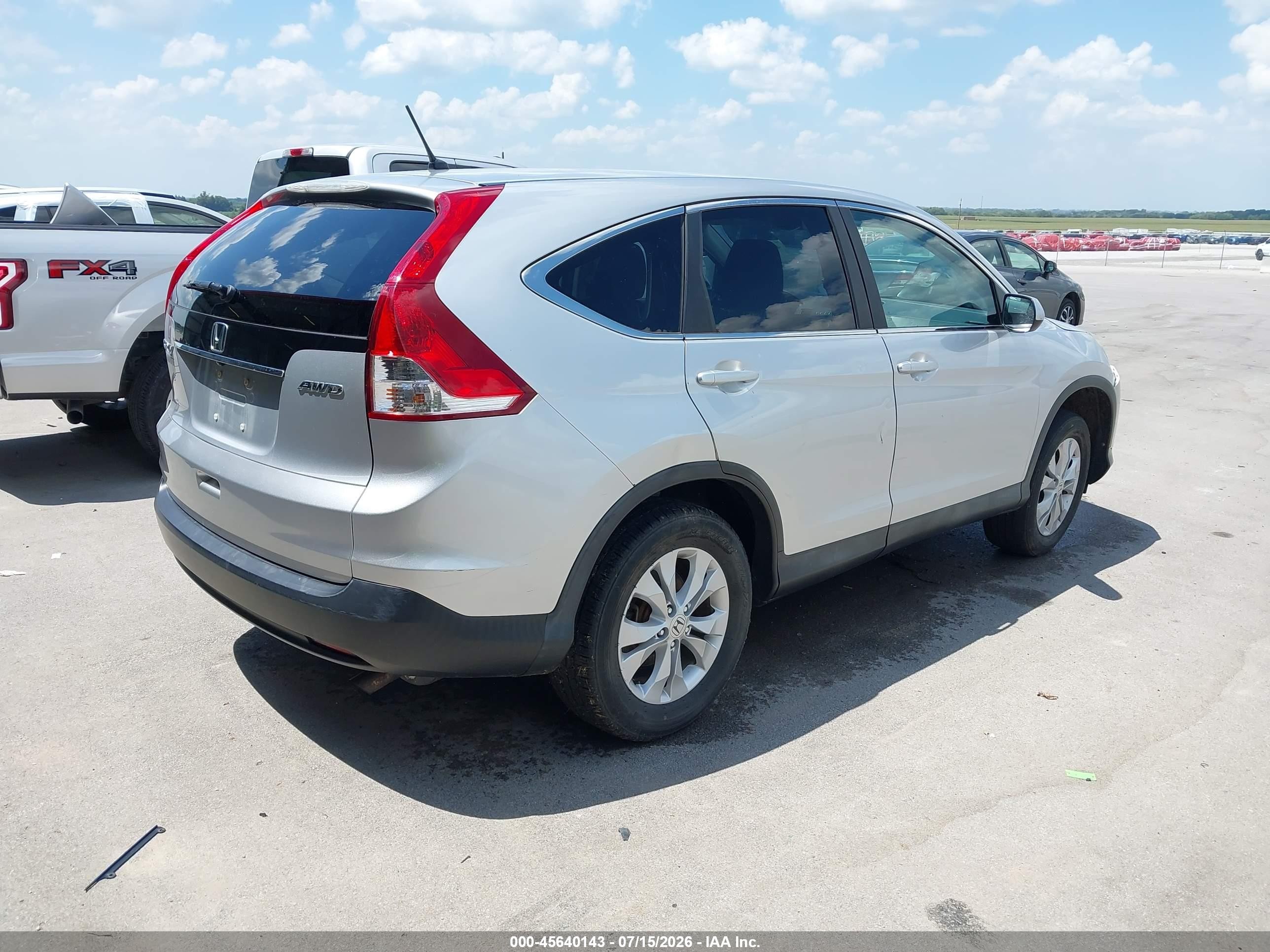 2014 Honda Cr-v Ex Silver vin: 2HKRM4H5XEH609237
