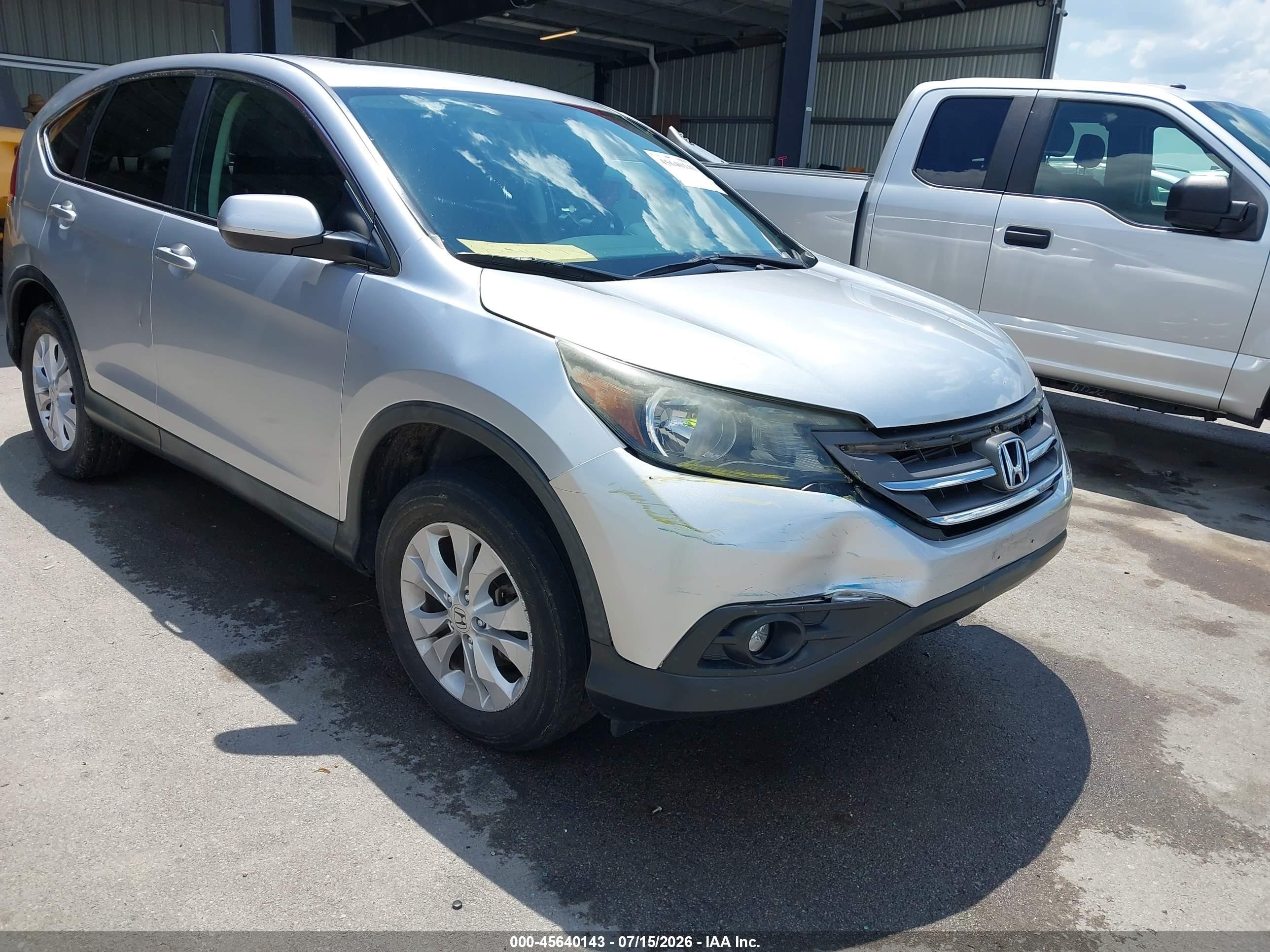 2014 Honda Cr-v Ex Silver vin: 2HKRM4H5XEH609237