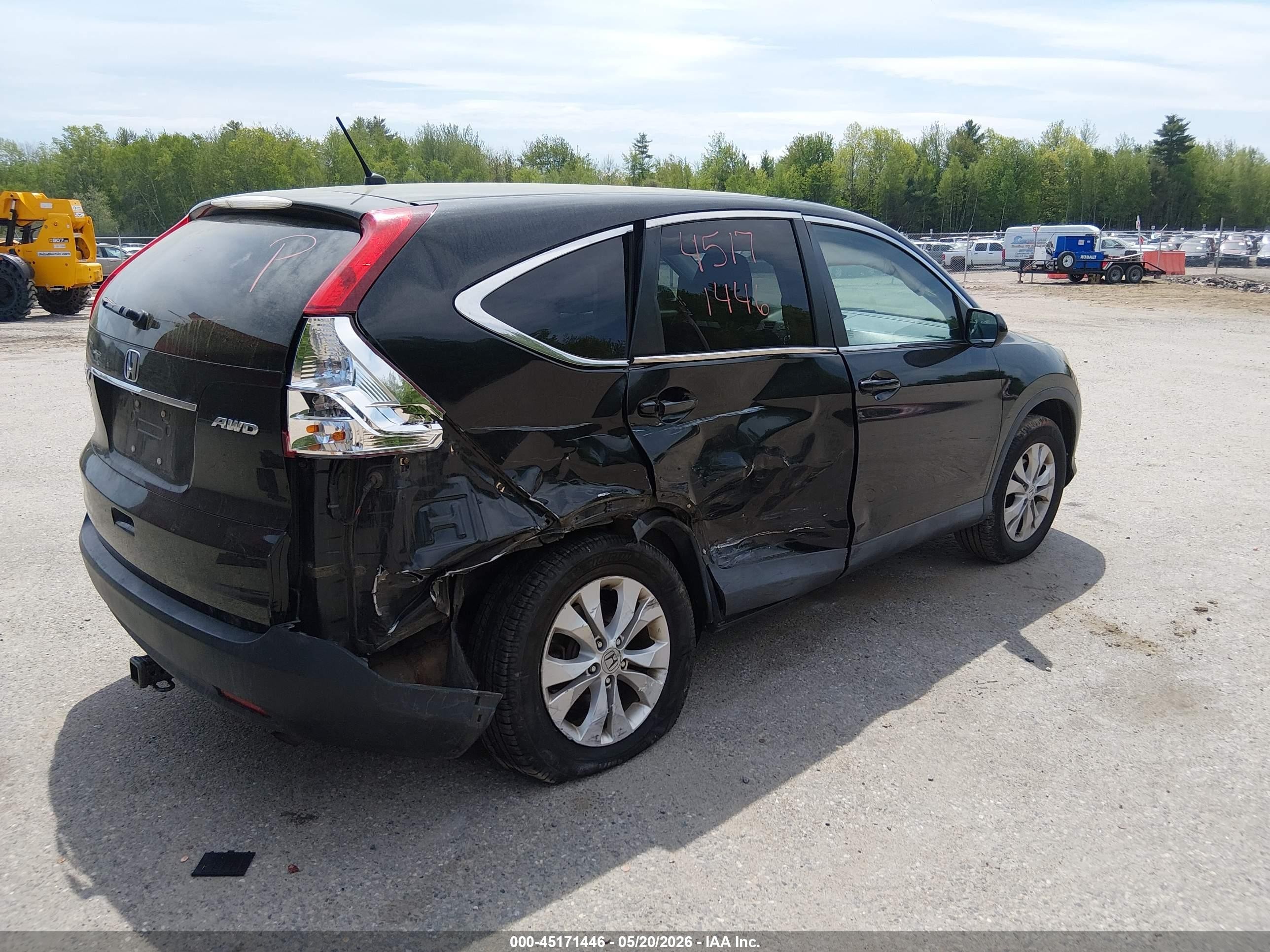 2014 Honda Cr-v Ex Black vin: 2HKRM4H5XEH628354