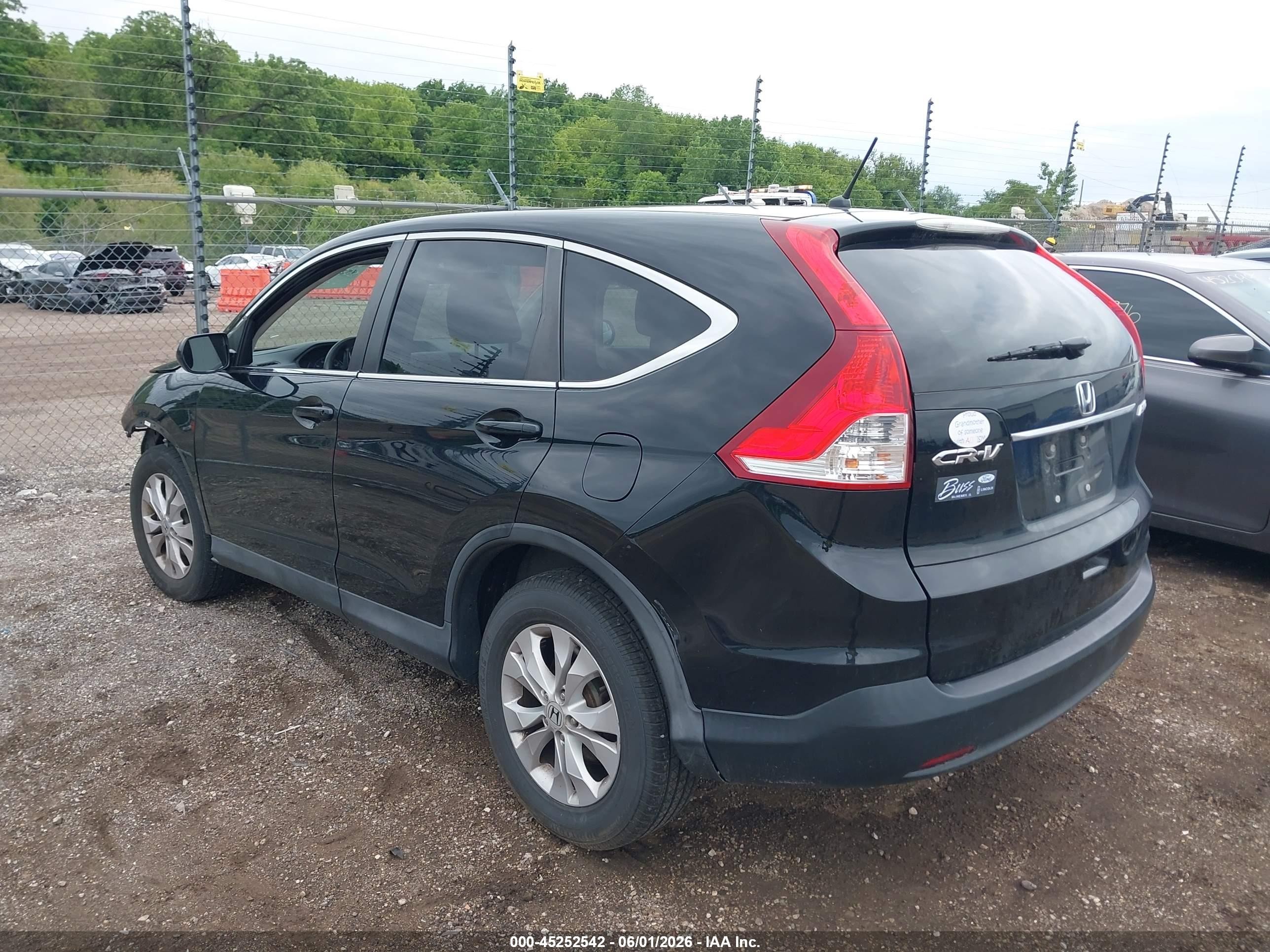 2014 Honda Cr-v Ex Black vin: 2HKRM4H5XEH657837