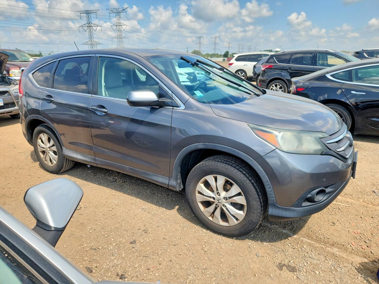 2014 Honda Cr-v Ex Gray vin: 2HKRM4H5XEH705093