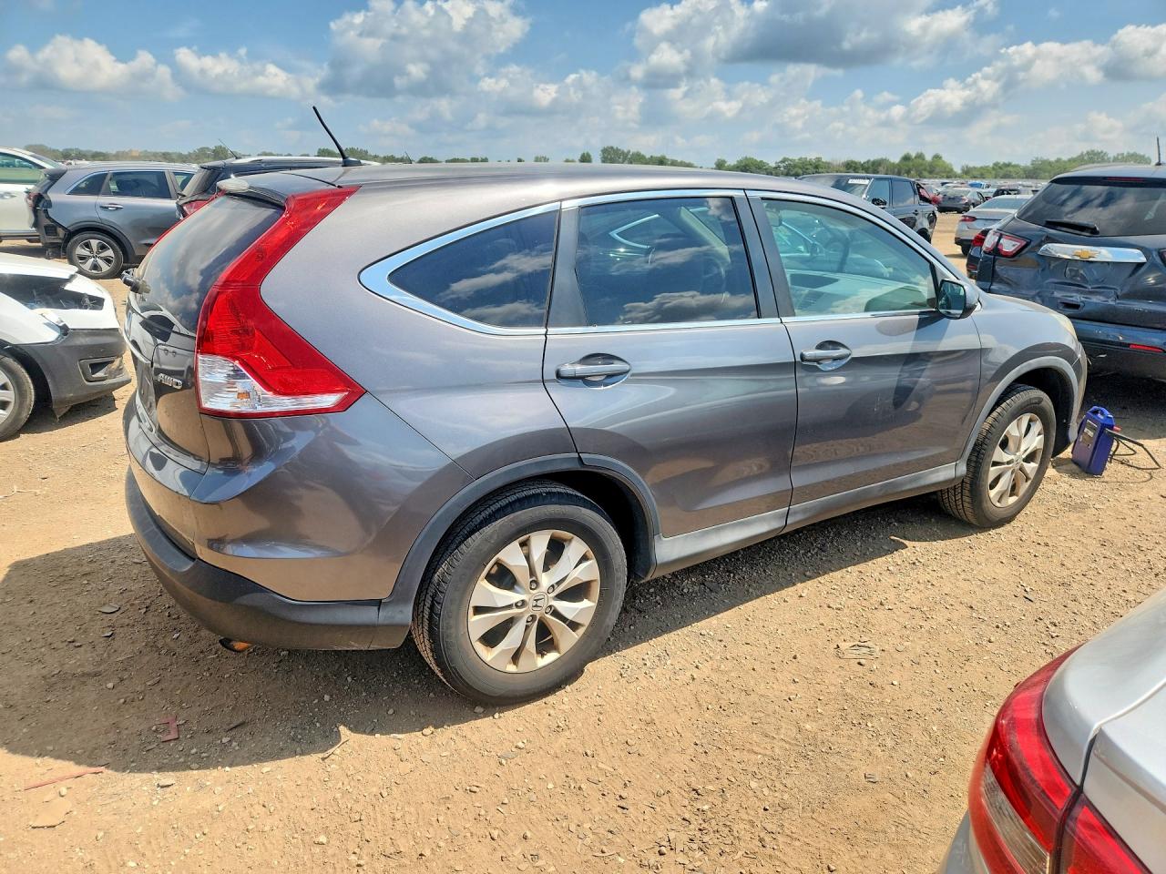 2014 Honda Cr-v Ex Gray vin: 2HKRM4H5XEH705093