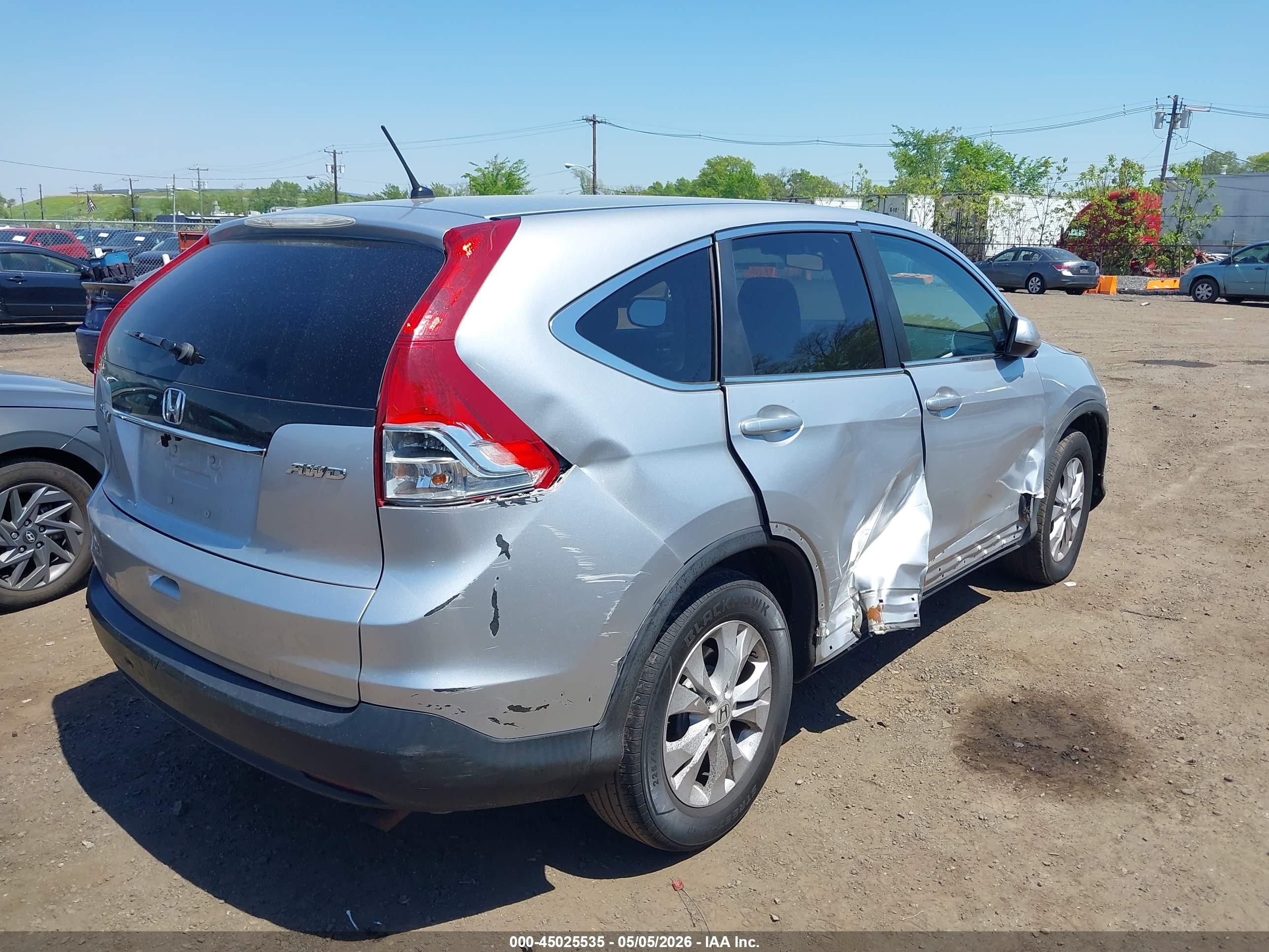2014 Honda Cr-v Ex Gray vin: 2HKRM4H5XEH720774