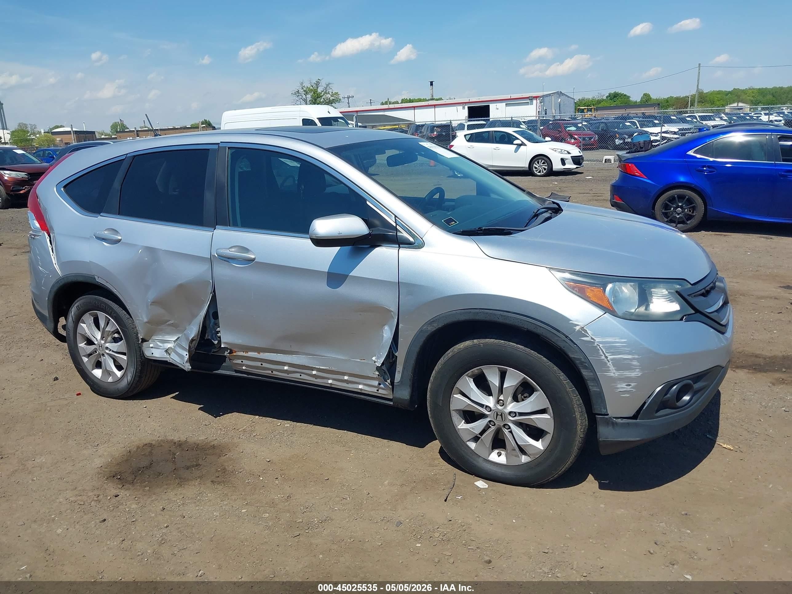 2014 Honda Cr-v Ex Gray vin: 2HKRM4H5XEH720774