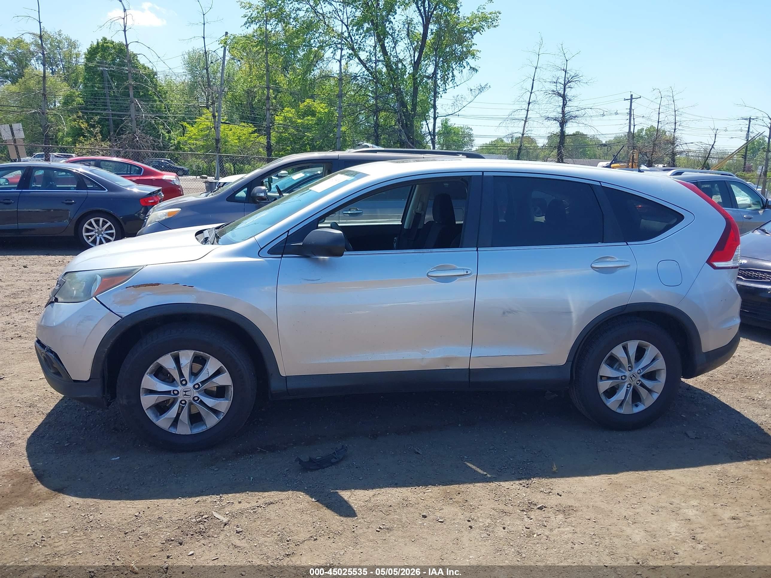 2014 Honda Cr-v Ex Gray vin: 2HKRM4H5XEH720774