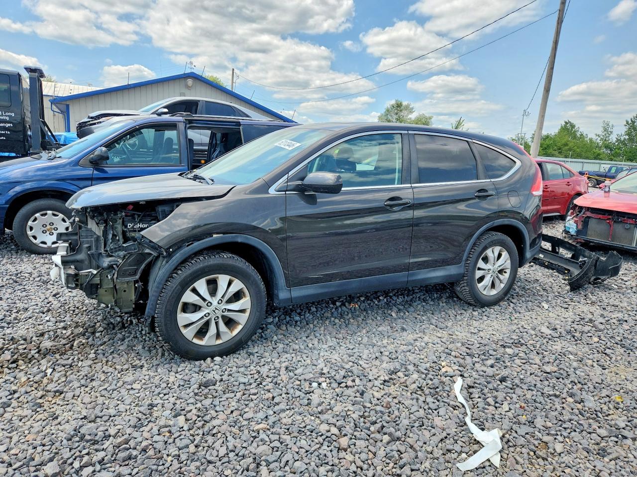 2014 Honda Cr-v Ex Black vin: 2HKRM4H5XEH723285