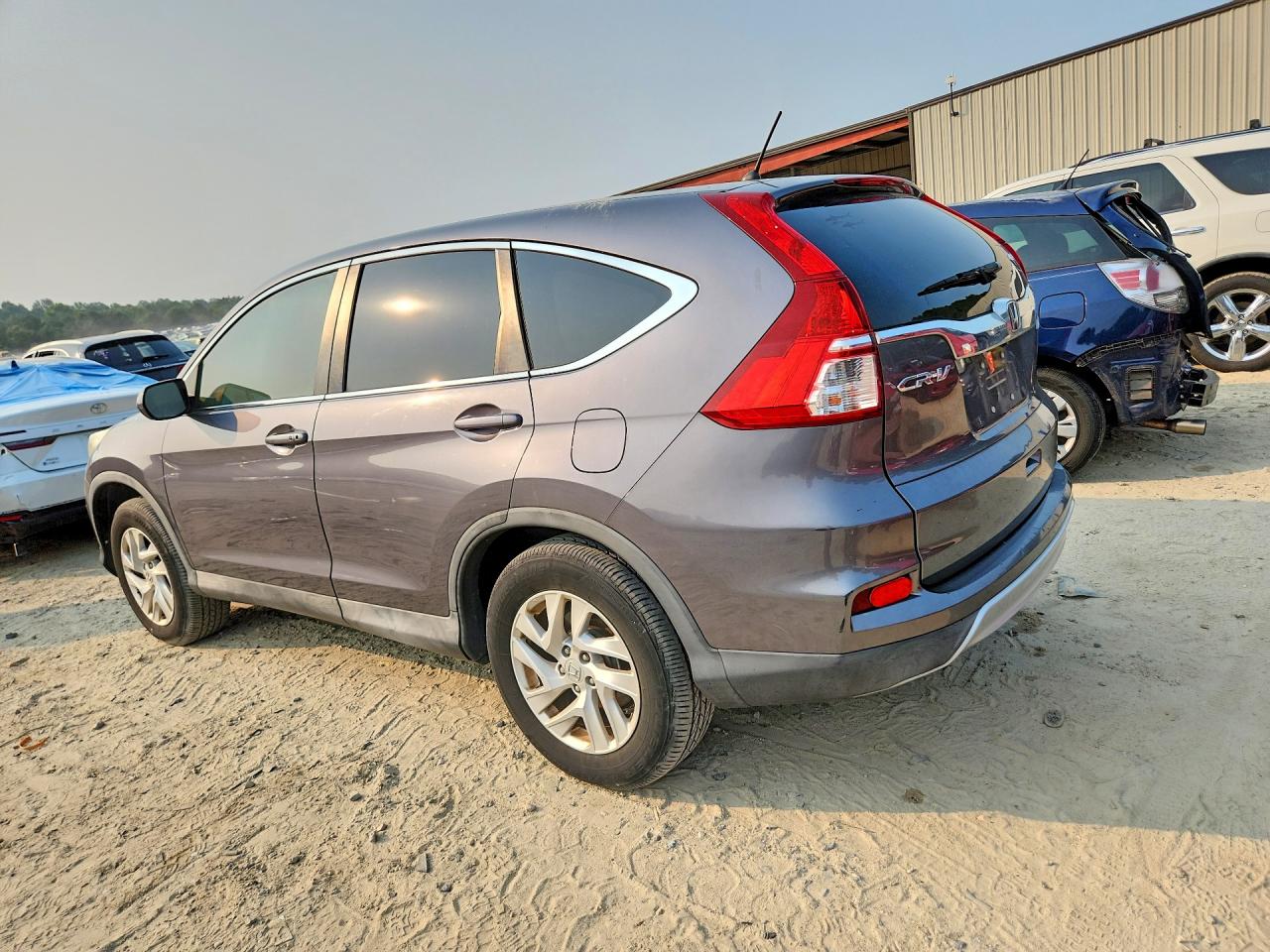 2015 Honda Cr-v Ex Gray vin: 2HKRM4H5XFH605352