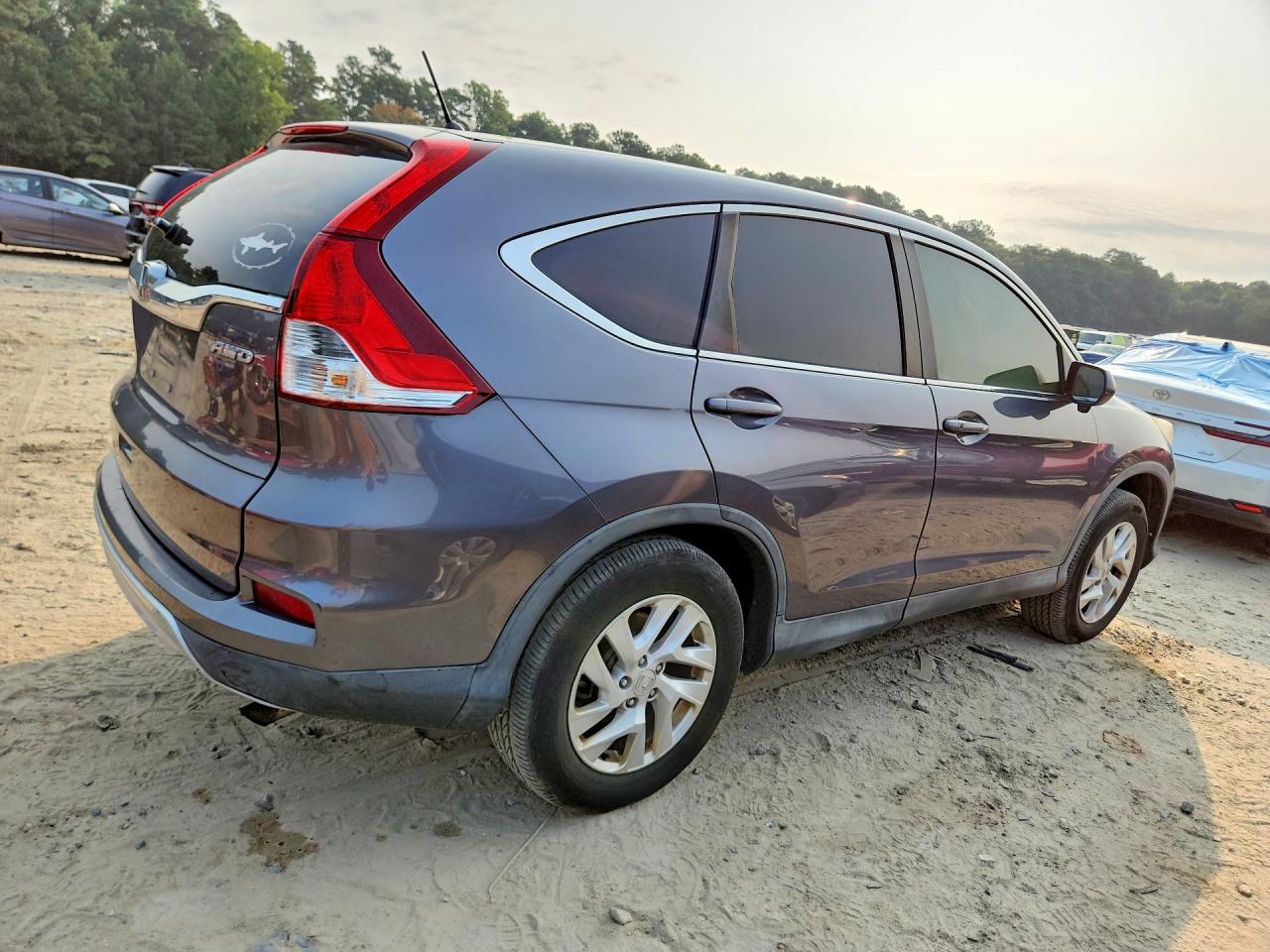 2015 Honda Cr-v Ex Gray vin: 2HKRM4H5XFH605352