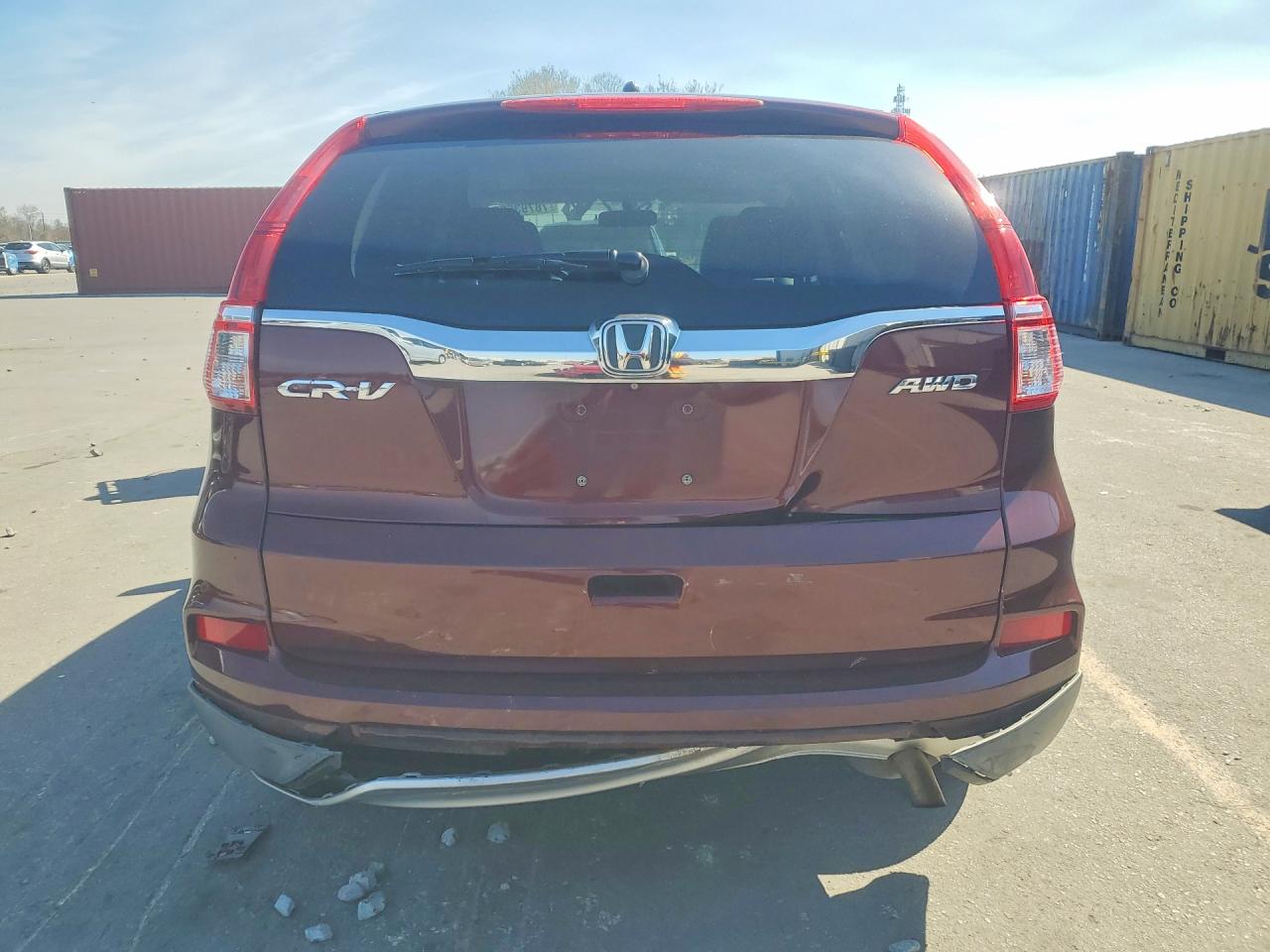 2015 Honda Cr-v Ex Burgundy vin: 2HKRM4H5XFH606971