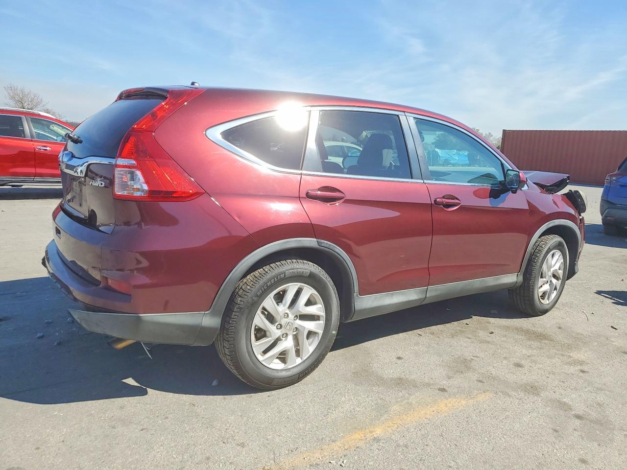 2015 Honda Cr-v Ex Burgundy vin: 2HKRM4H5XFH606971