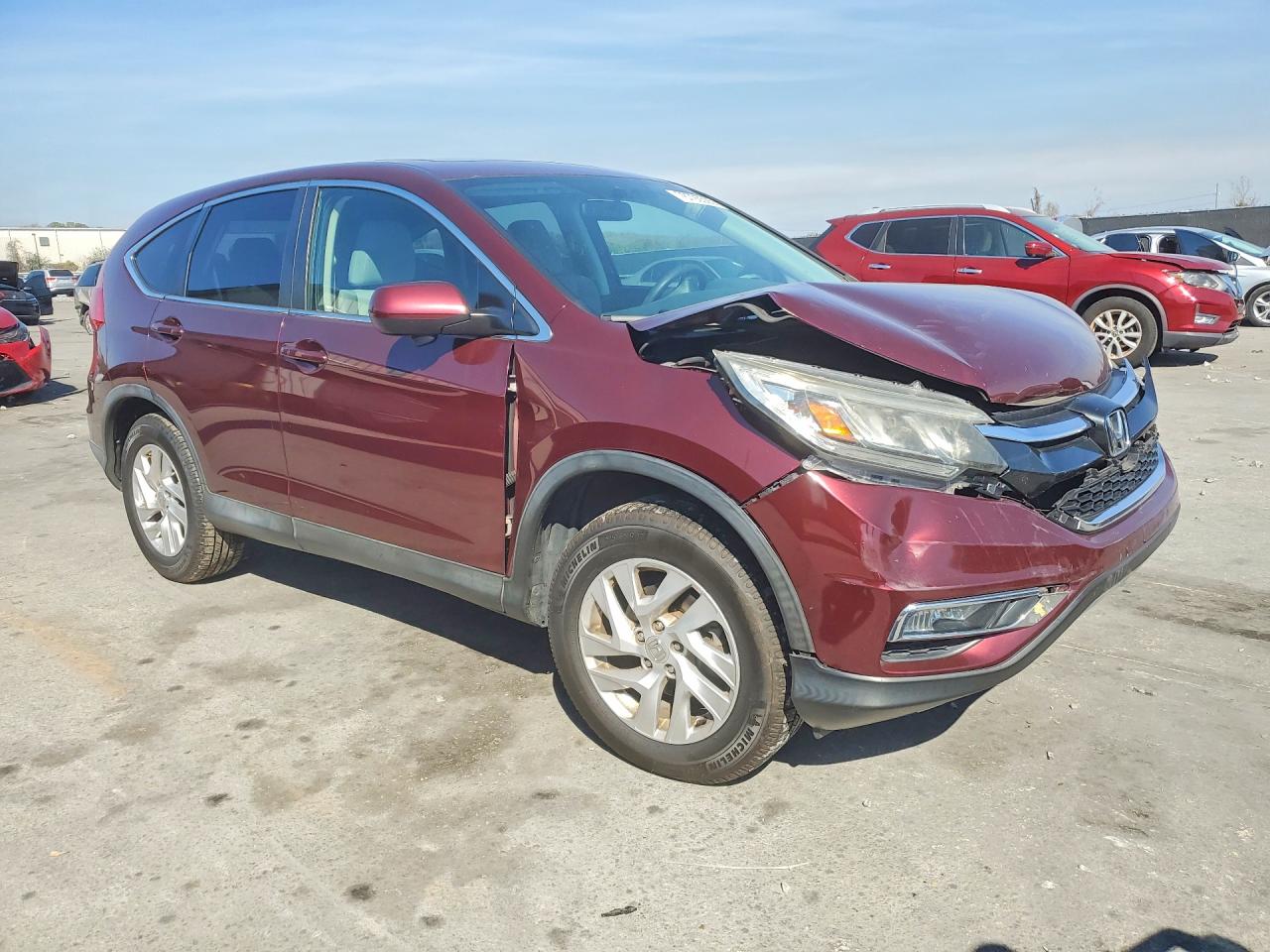 2015 Honda Cr-v Ex Burgundy vin: 2HKRM4H5XFH606971