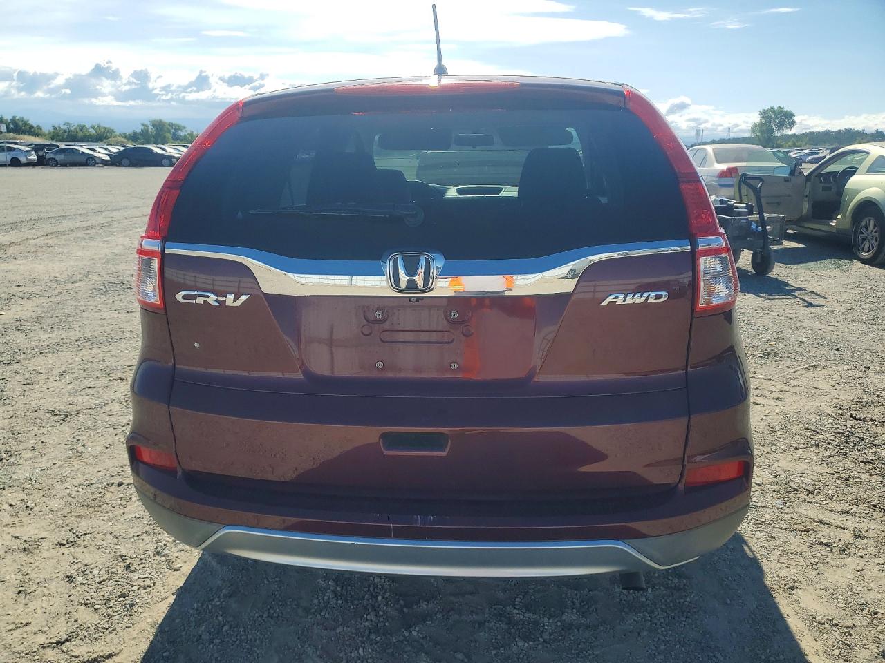 2015 Honda Cr-v Ex Burgundy vin: 2HKRM4H5XFH612897