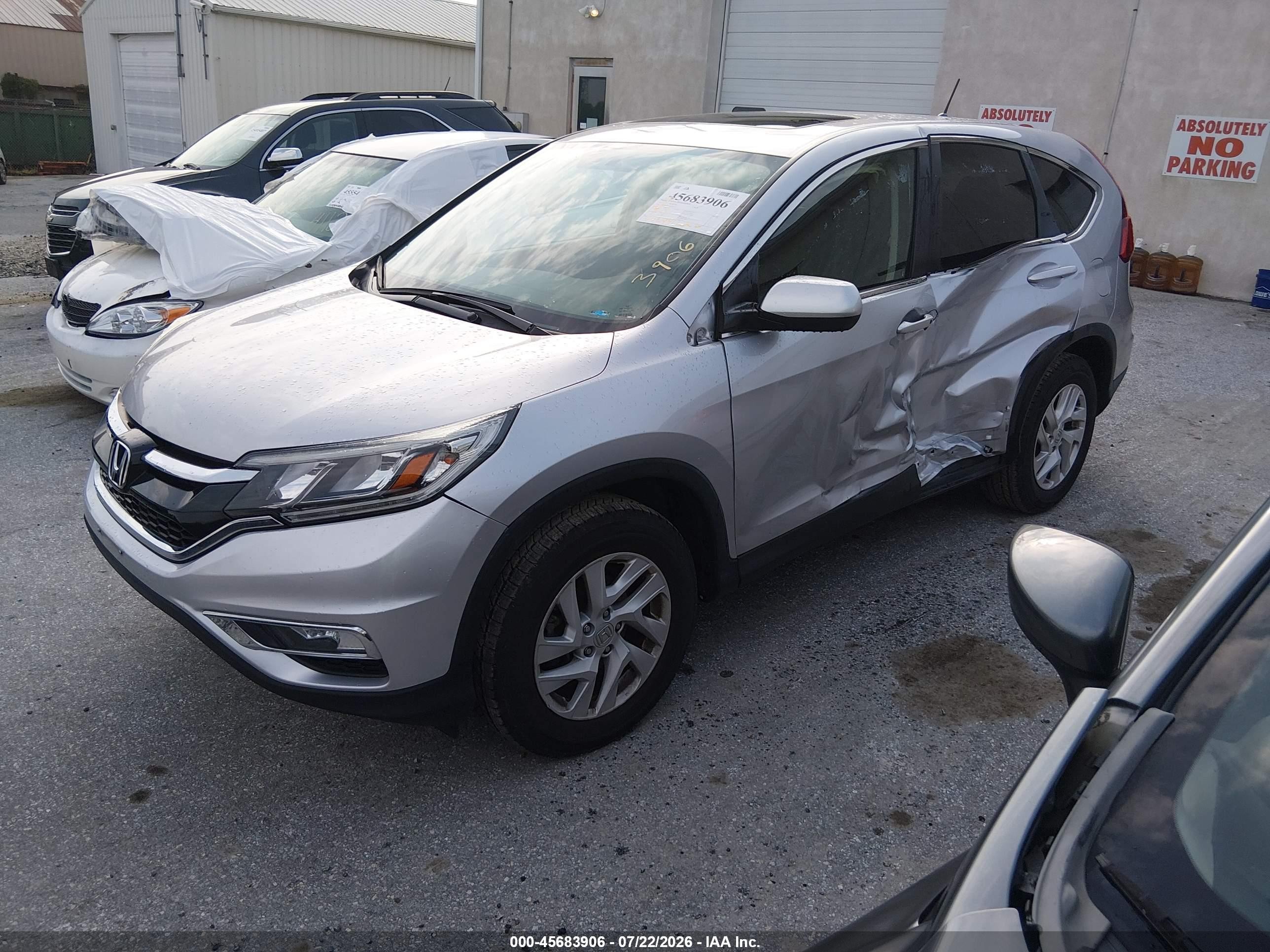 2015 Honda Cr-v Ex Серебряный vin: 2HKRM4H5XFH619977