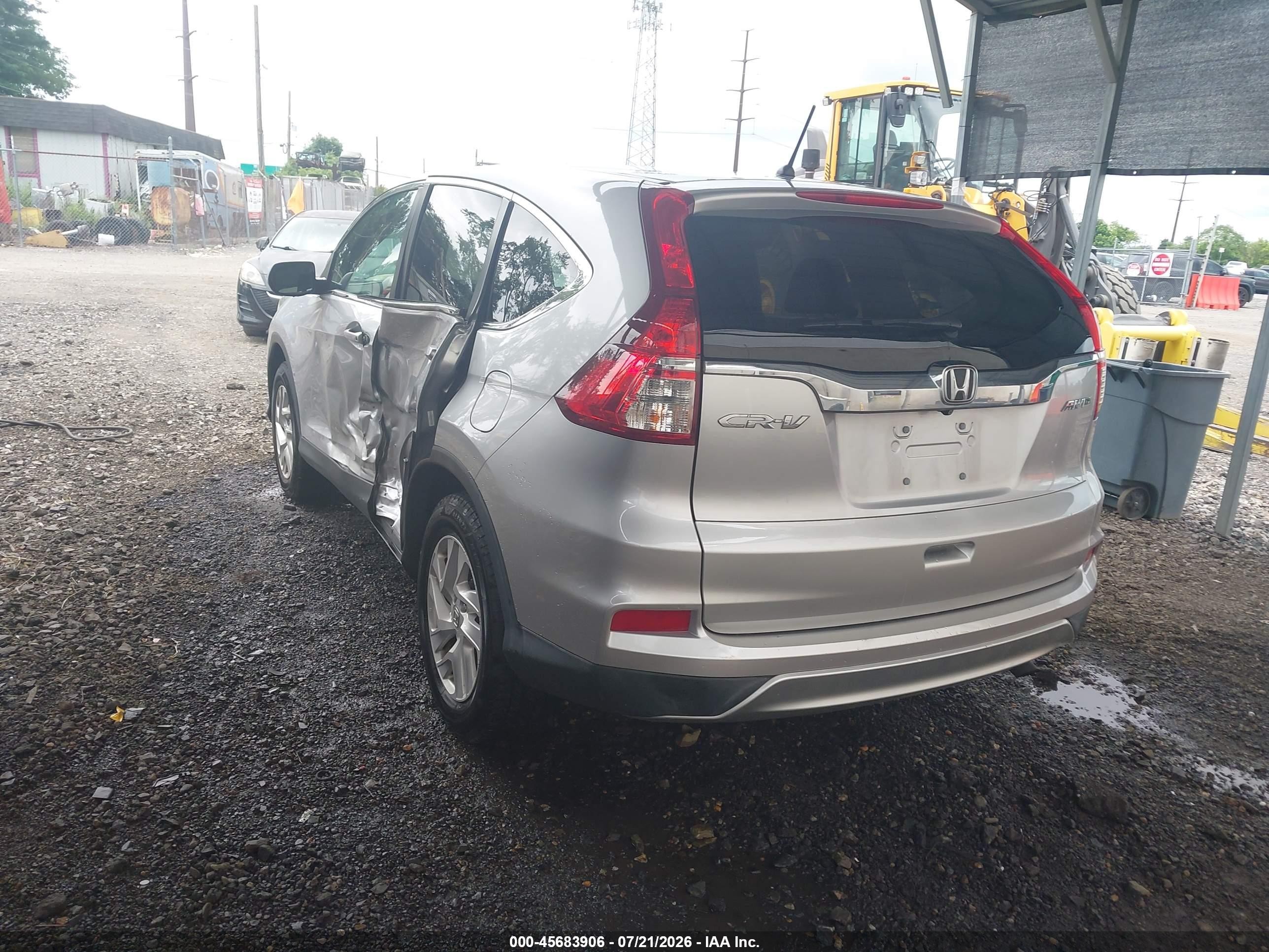 2015 Honda Cr-v Ex Серебряный vin: 2HKRM4H5XFH619977