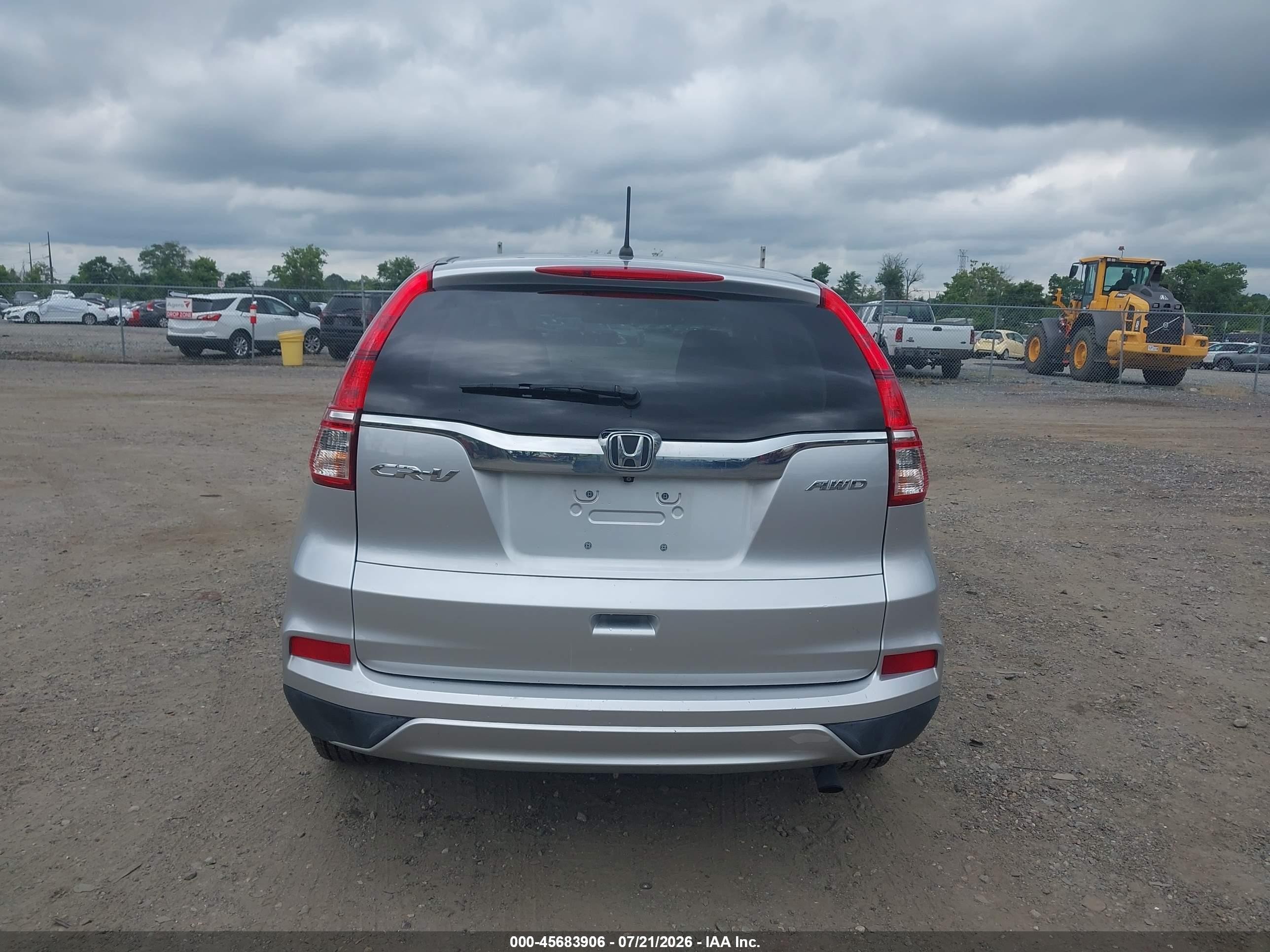 2015 Honda Cr-v Ex Серебряный vin: 2HKRM4H5XFH619977