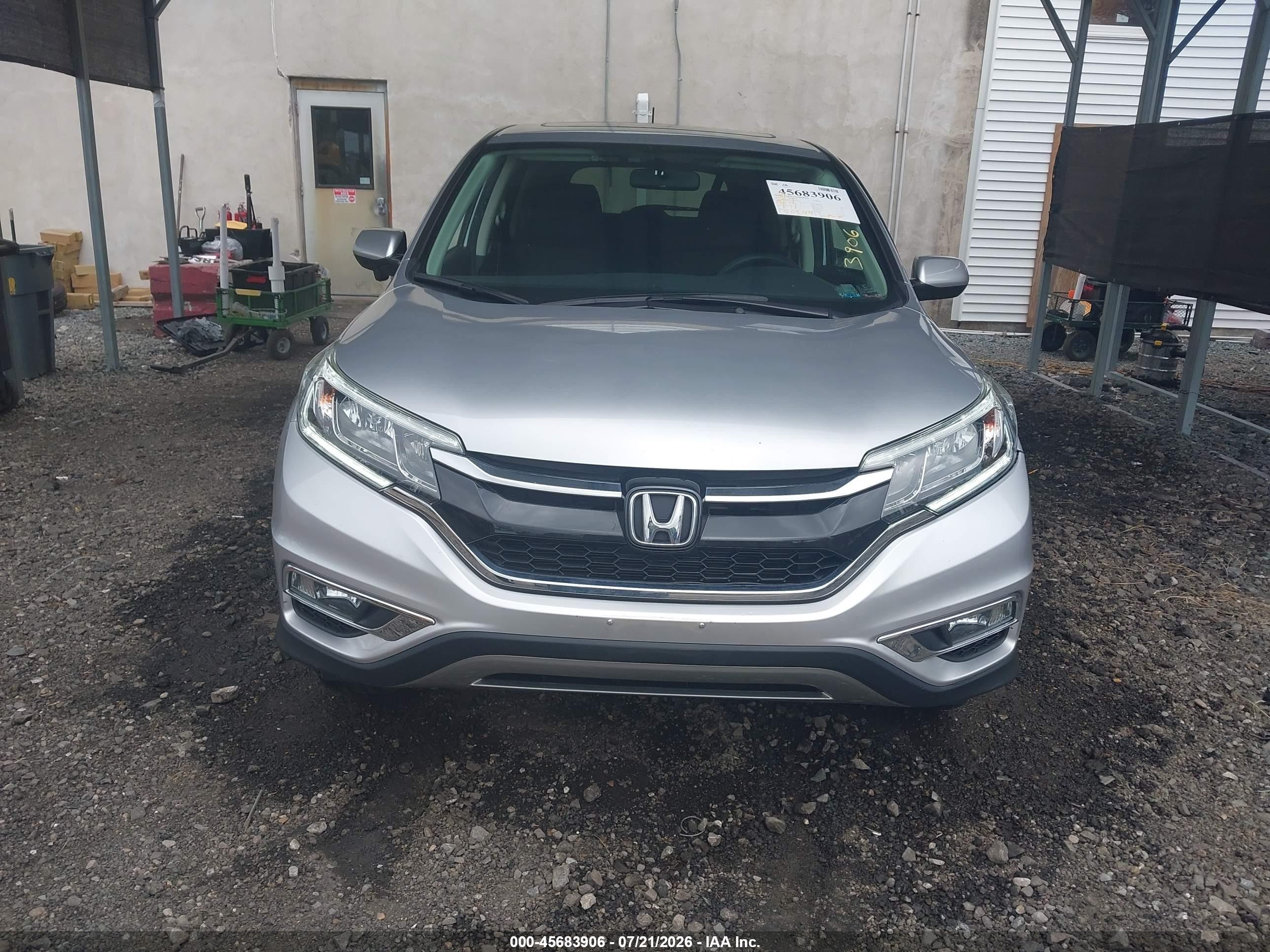 2015 Honda Cr-v Ex Серебряный vin: 2HKRM4H5XFH619977