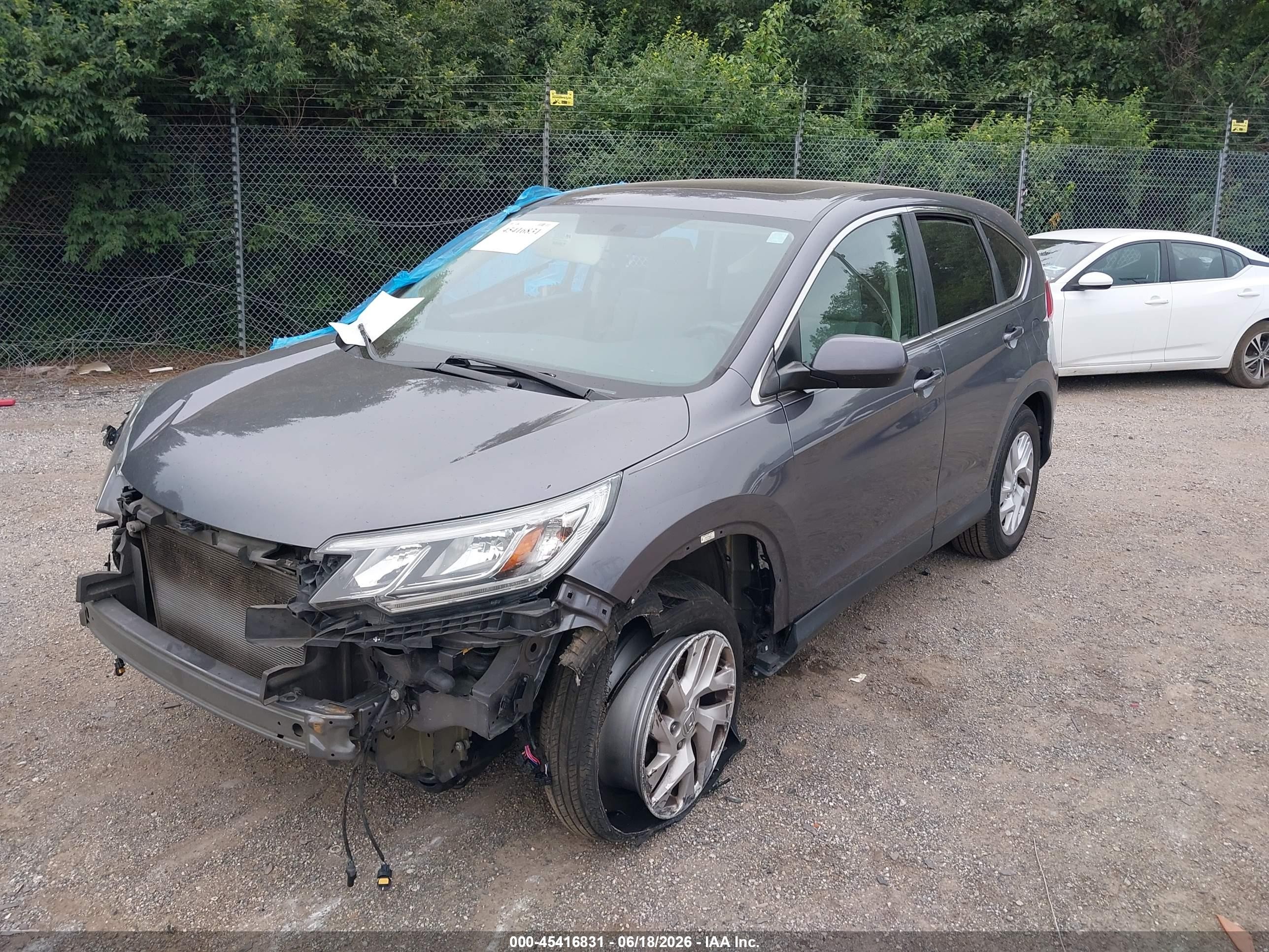 2015 Honda Cr-v Ex Серый vin: 2HKRM4H5XFH661050