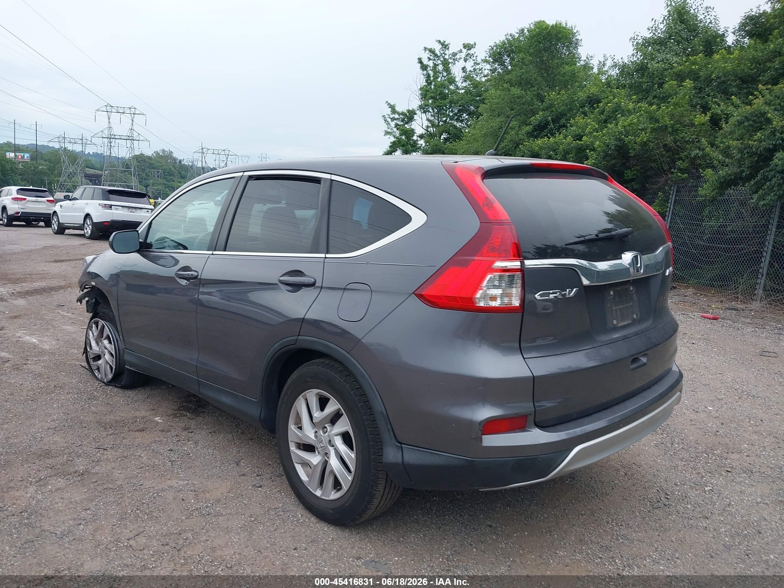 2015 Honda Cr-v Ex Серый vin: 2HKRM4H5XFH661050