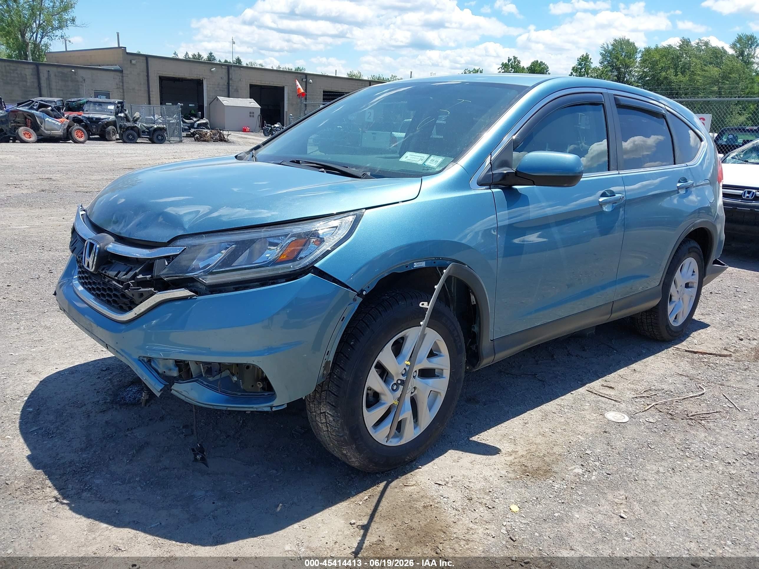2015 Honda Cr-v Ex Light Blue vin: 2HKRM4H5XFH675904